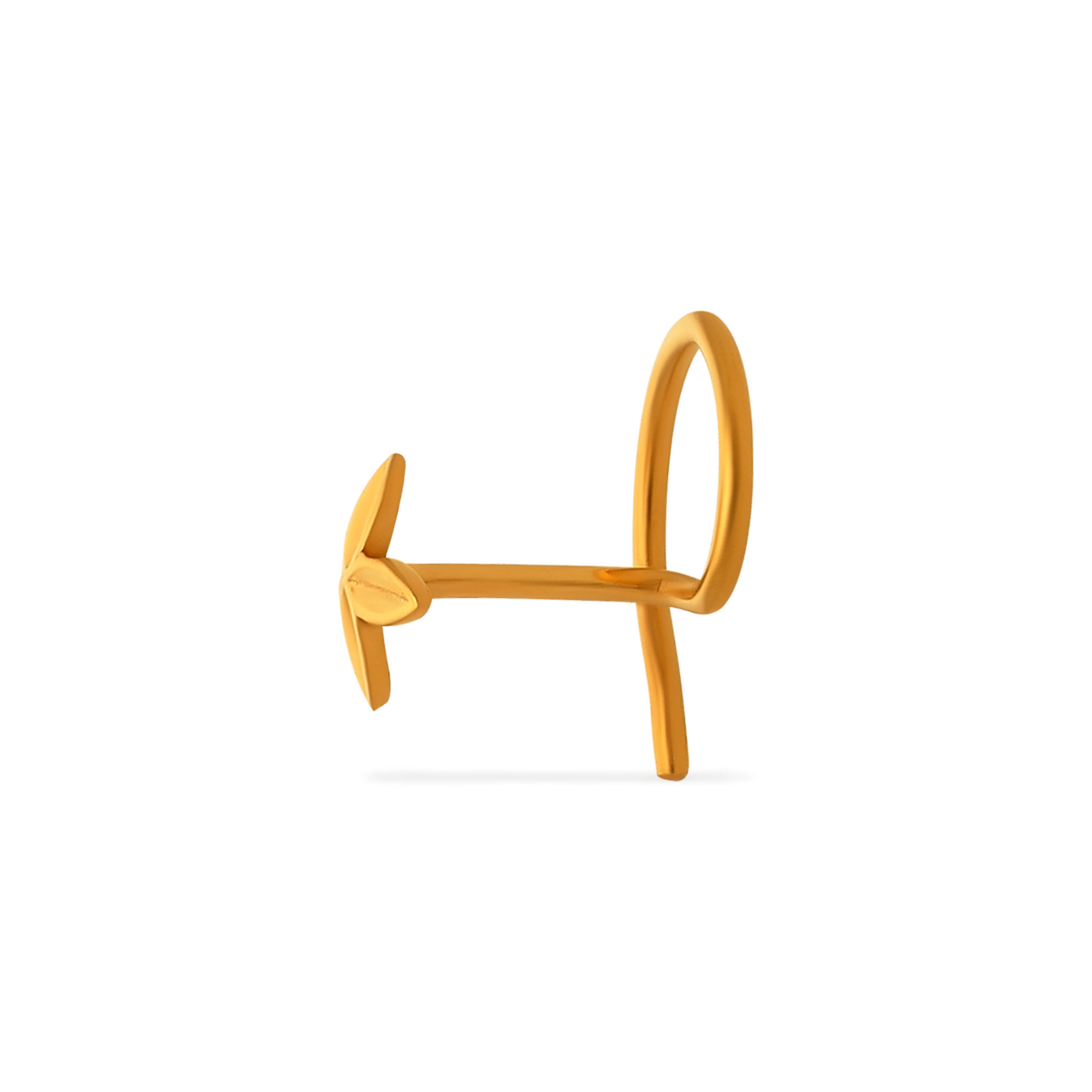 Petite Blossom Gold Nose Pin - Senco Gold and Diamonds
