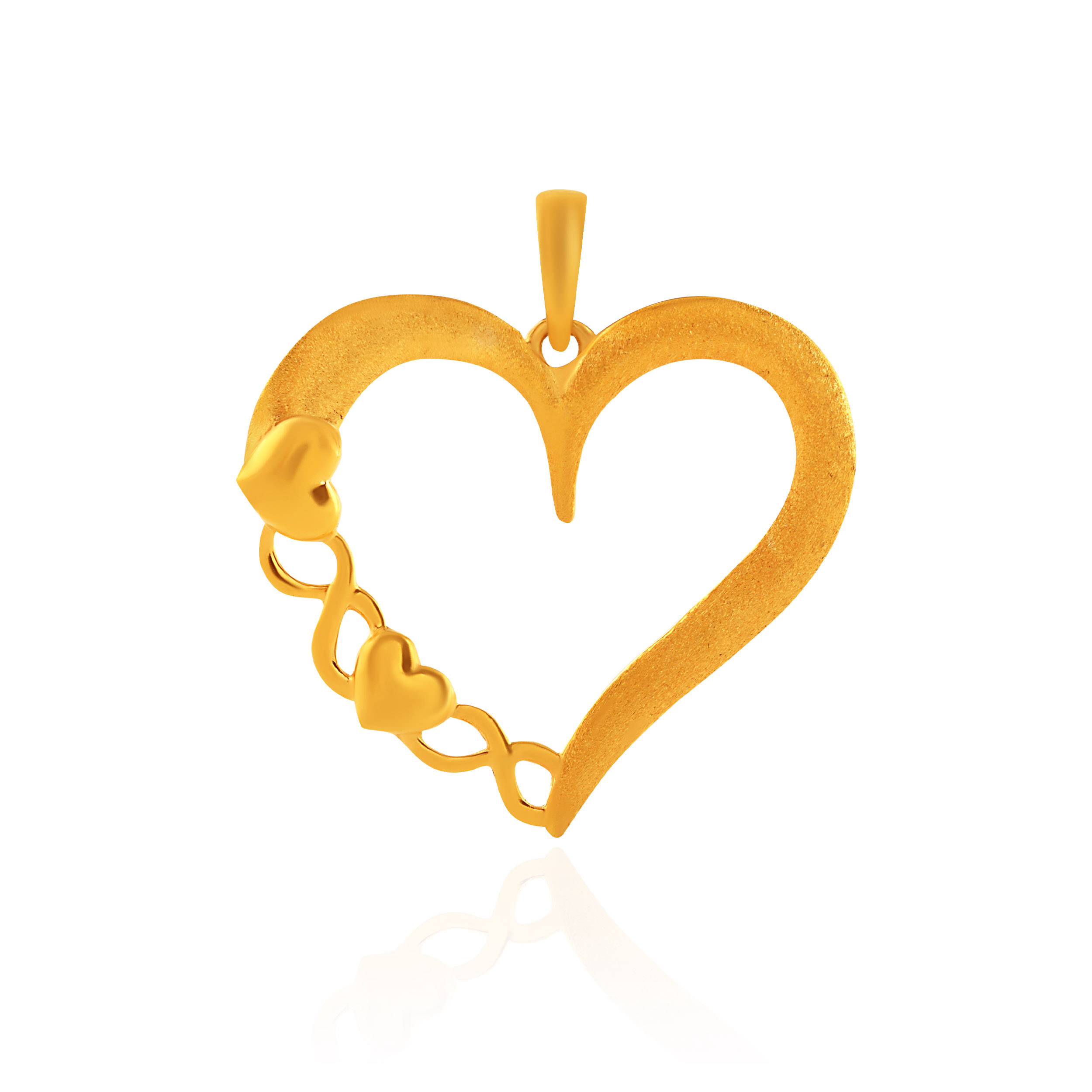 Heartline Keepsake Gold Rakhi Pendant - Senco Gold and Diamonds