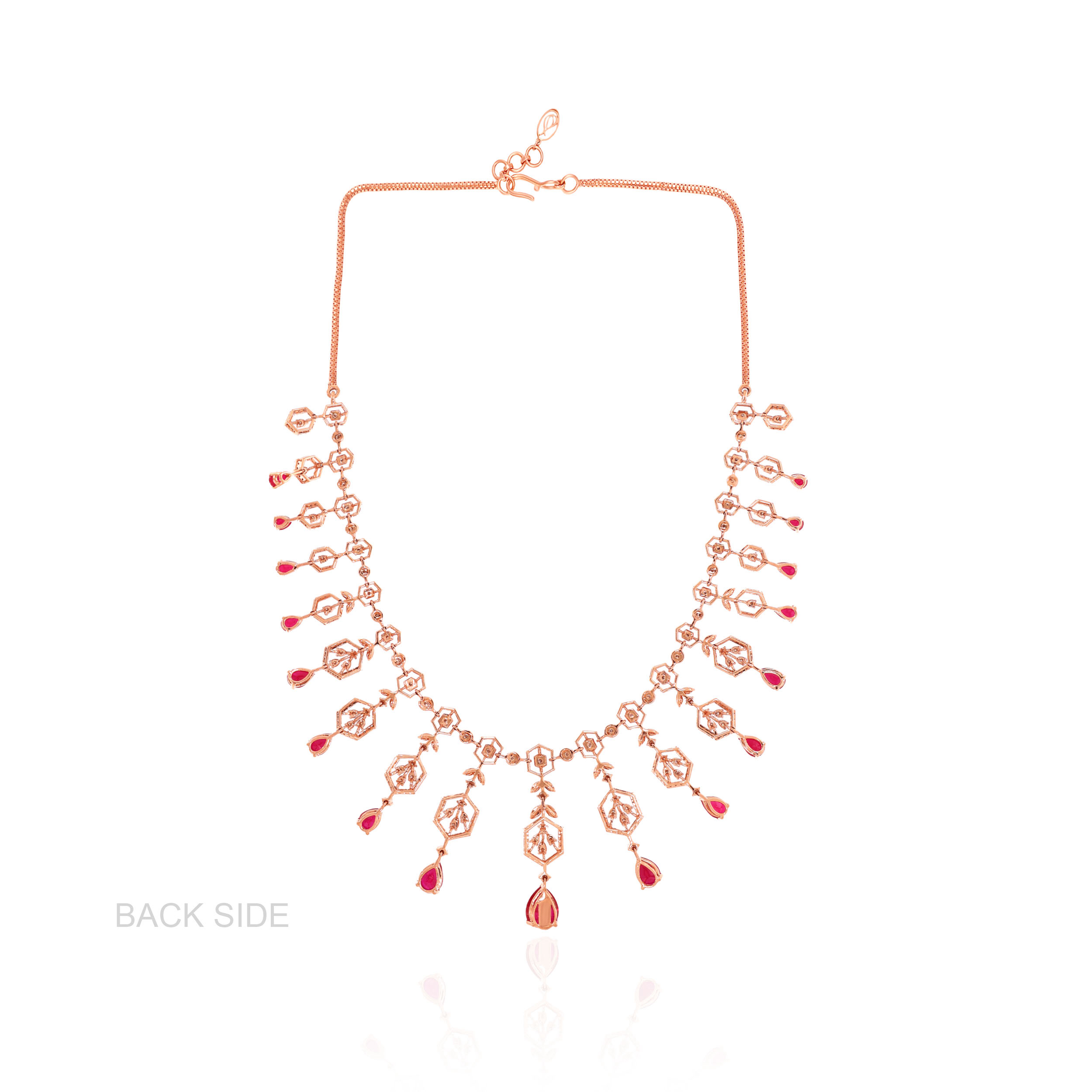 Celestique Drop Fringe Diamond Necklace - Senco Gold and Diamonds
