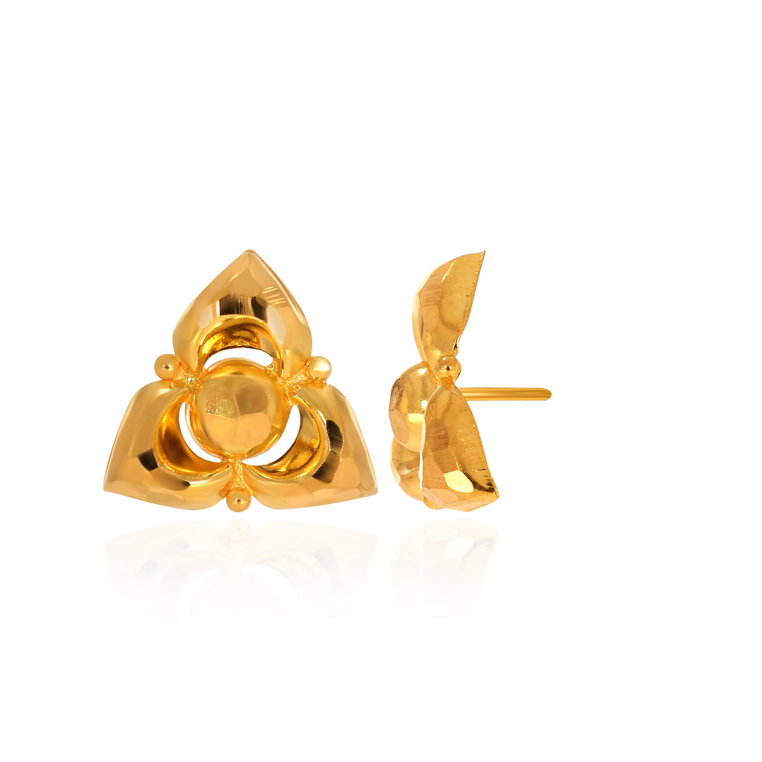 22K Yellow Gold Gold Studs Earrings-GP-D000544751 - Senco Gold and Diamonds