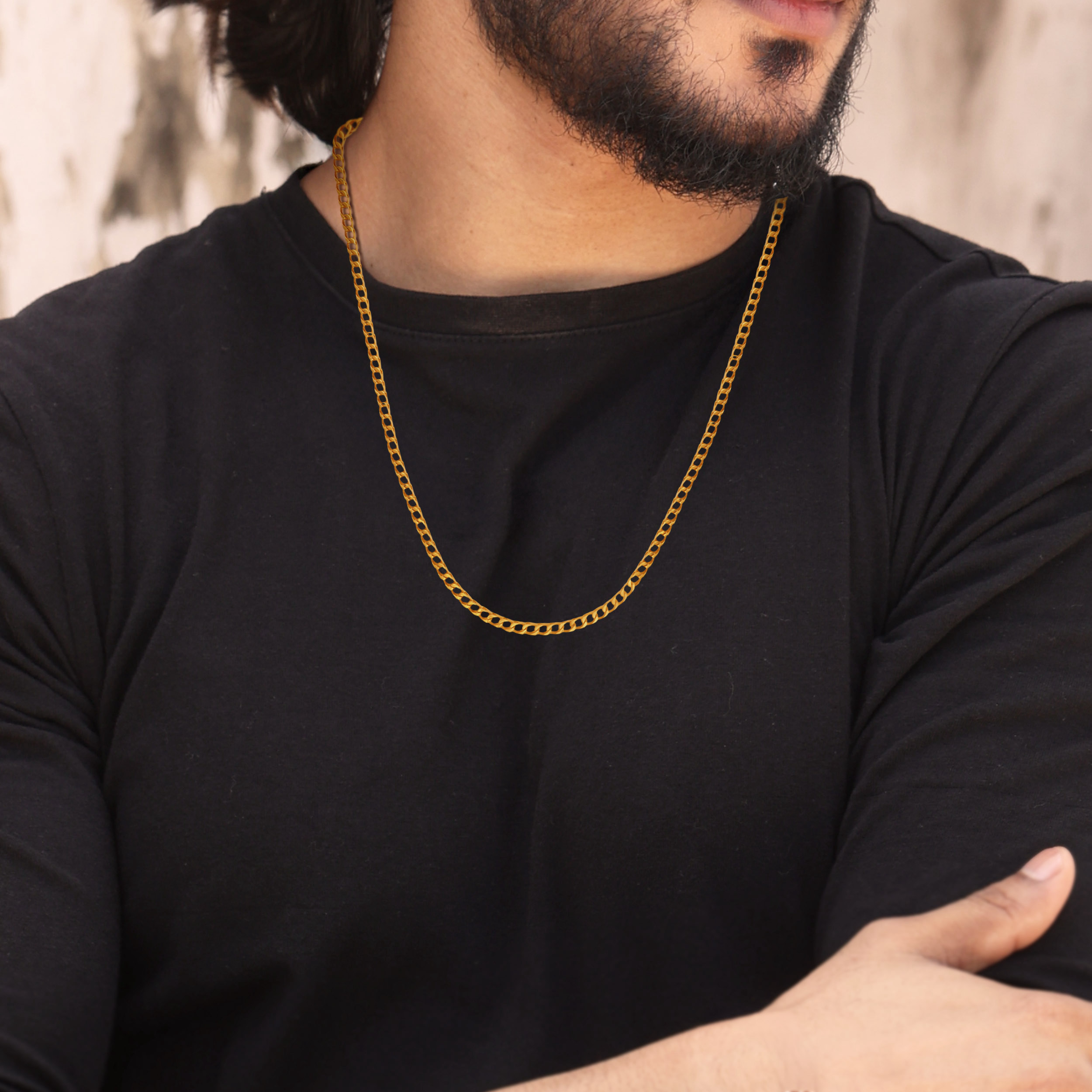 Signature Curb Link Gold Men's Chain - Senco Gold and Diamonds