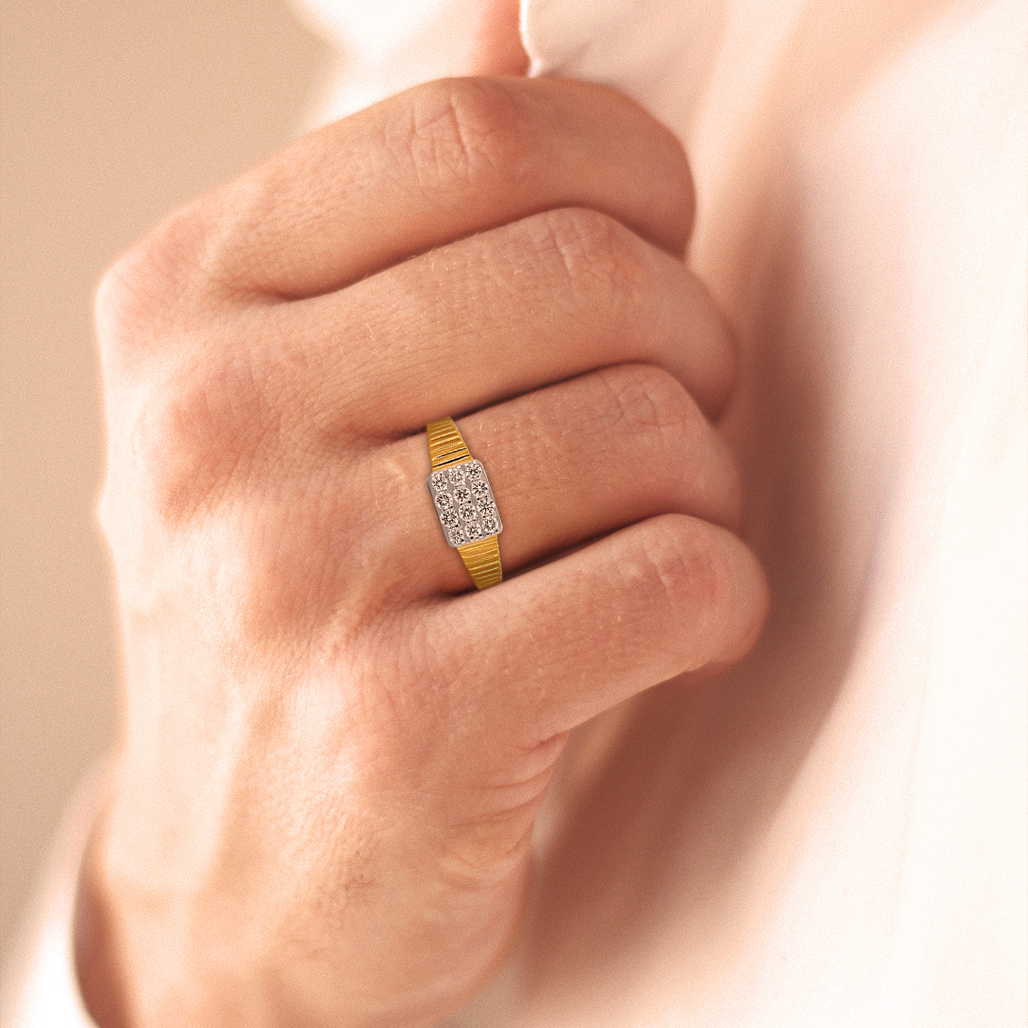 Textura Shine Men's Diamond Ring - Senco Gold and Diamonds