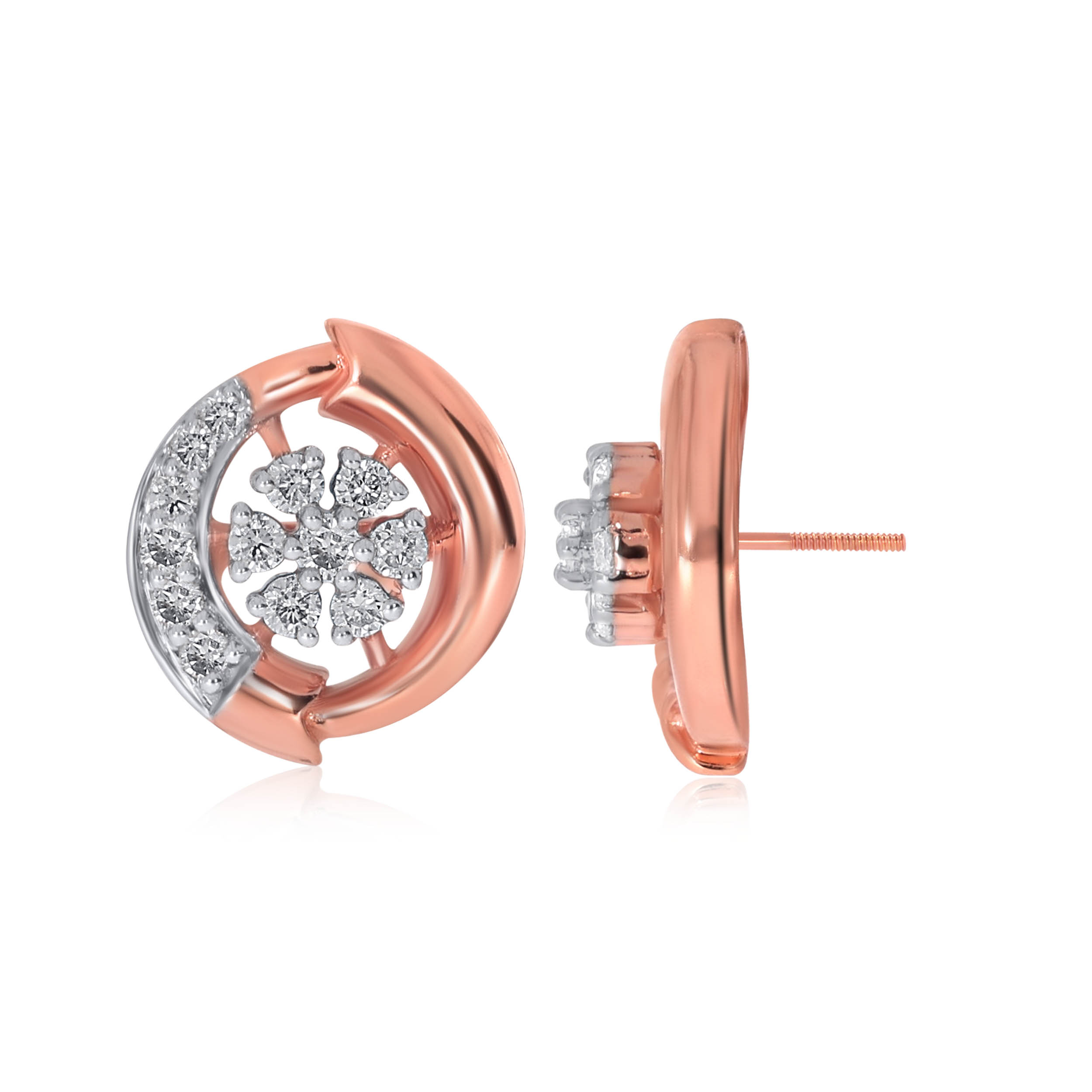Bloom of Freshness Diamond Studs - Senco Gold and Diamonds