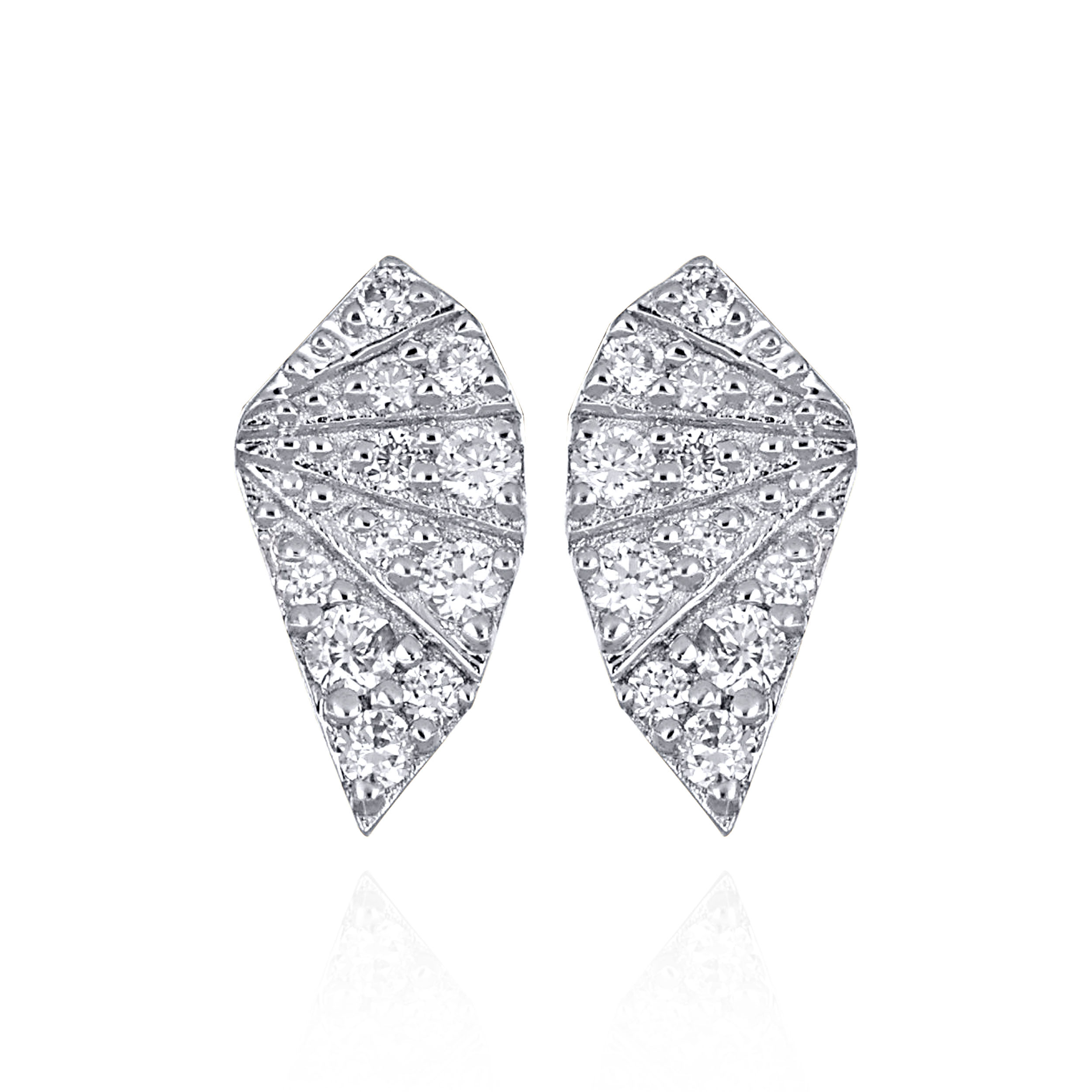 Abstract Prism Diamond Studs - Senco Gold and Diamonds