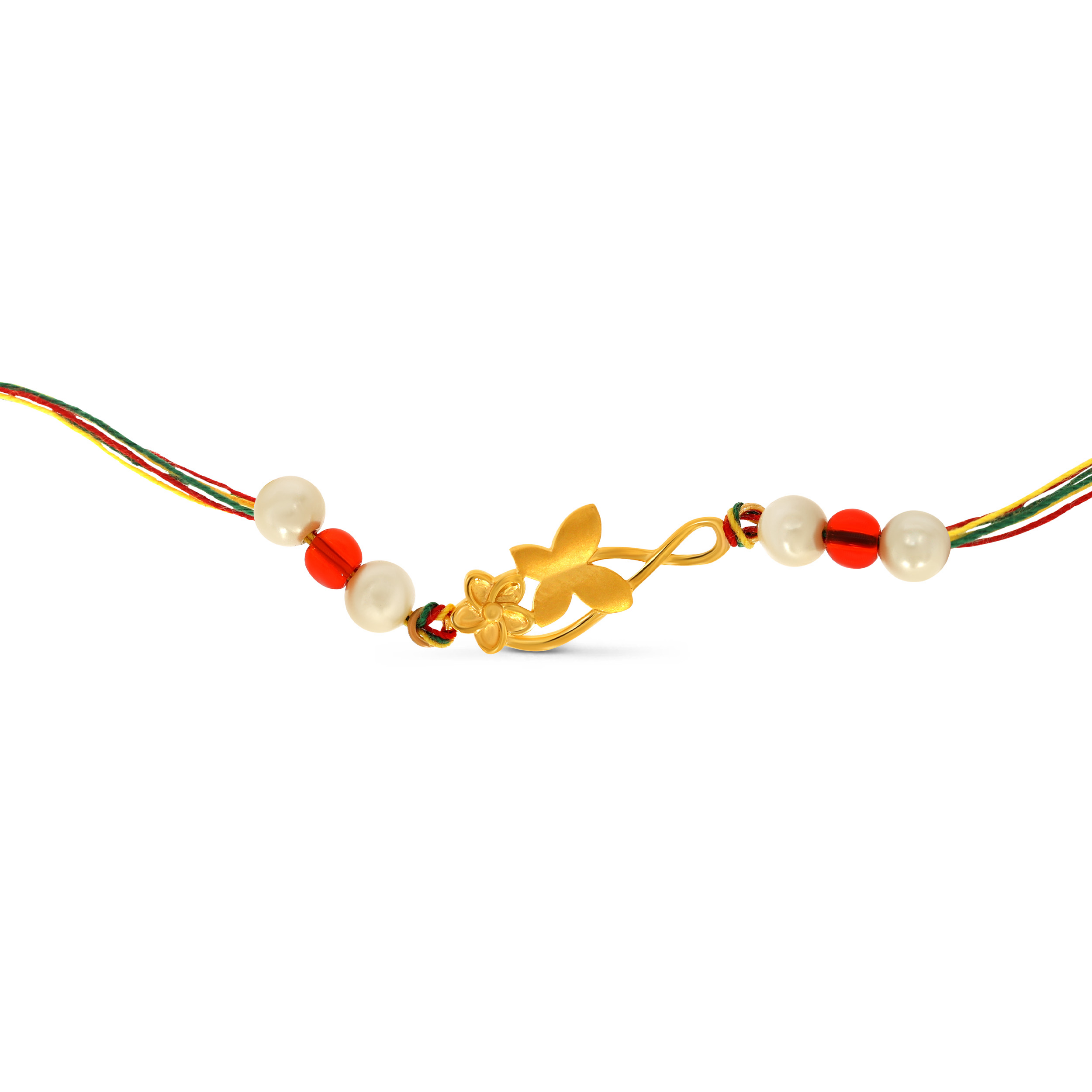 Bonded Bloom Gold Rakhi - Senco Gold and Diamonds
