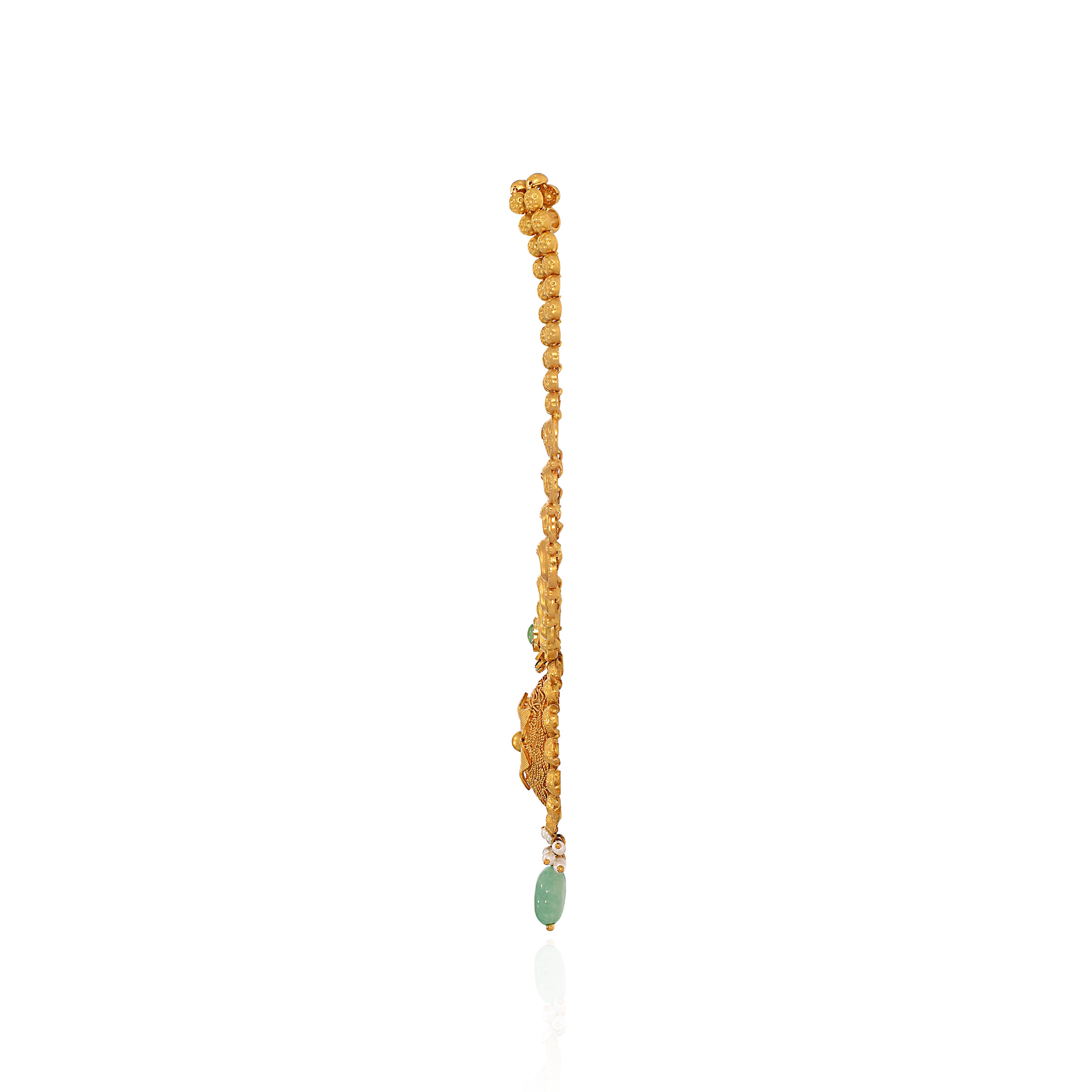 Antique Aura Kundan Gold Necklace - Senco Gold and Diamonds