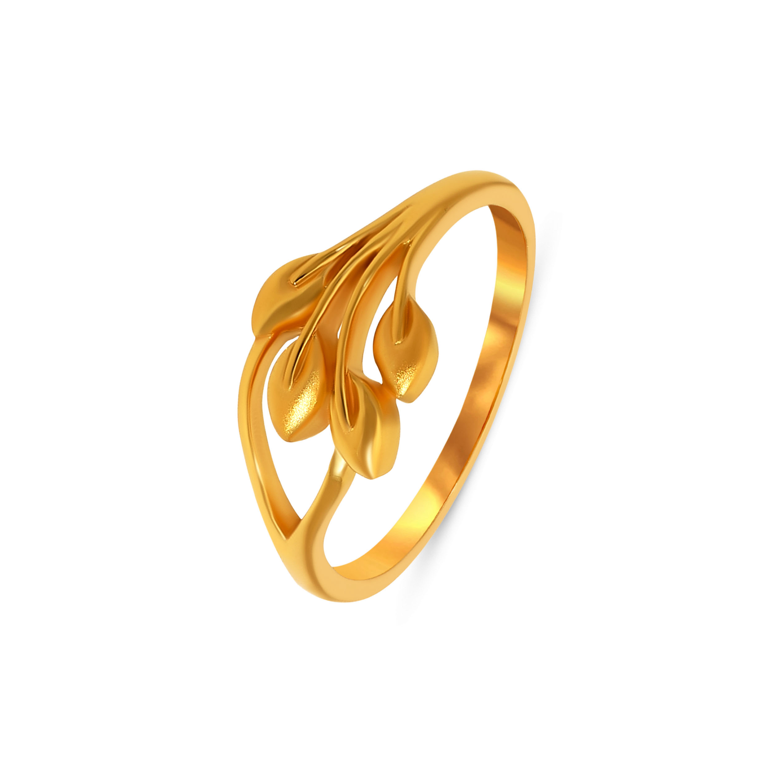 Serene Leaflet Gold Ring
 - Senco Gold and Diamonds