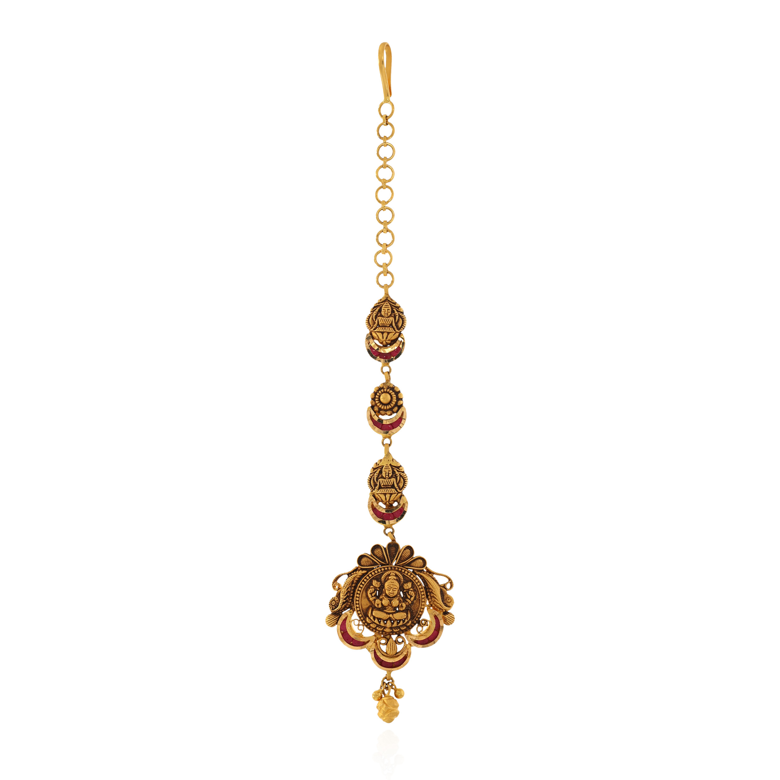 Divine Descent Gold Maang Tika - Senco Gold and Diamonds