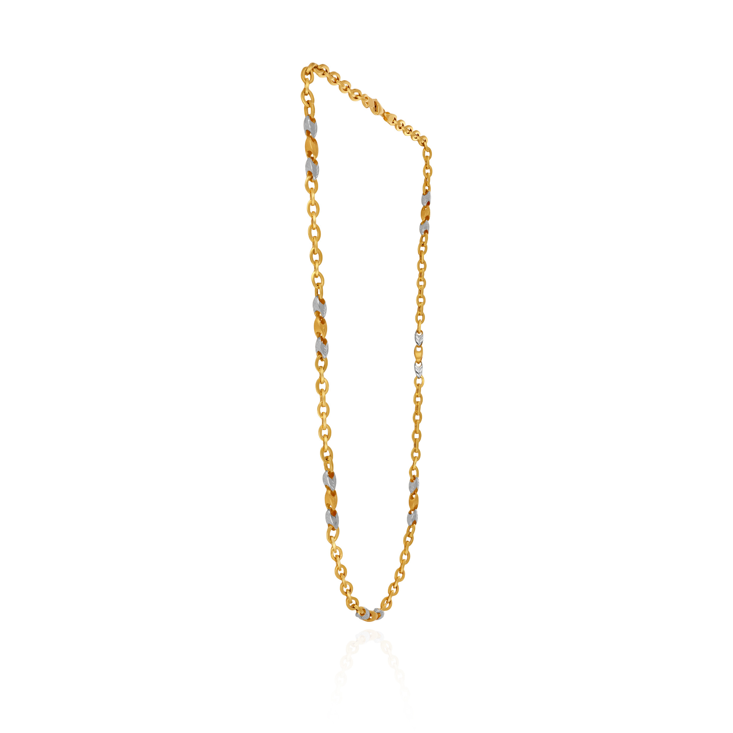 Crown Twist Duo Men's Gold Chain - Senco Gold and Diamonds