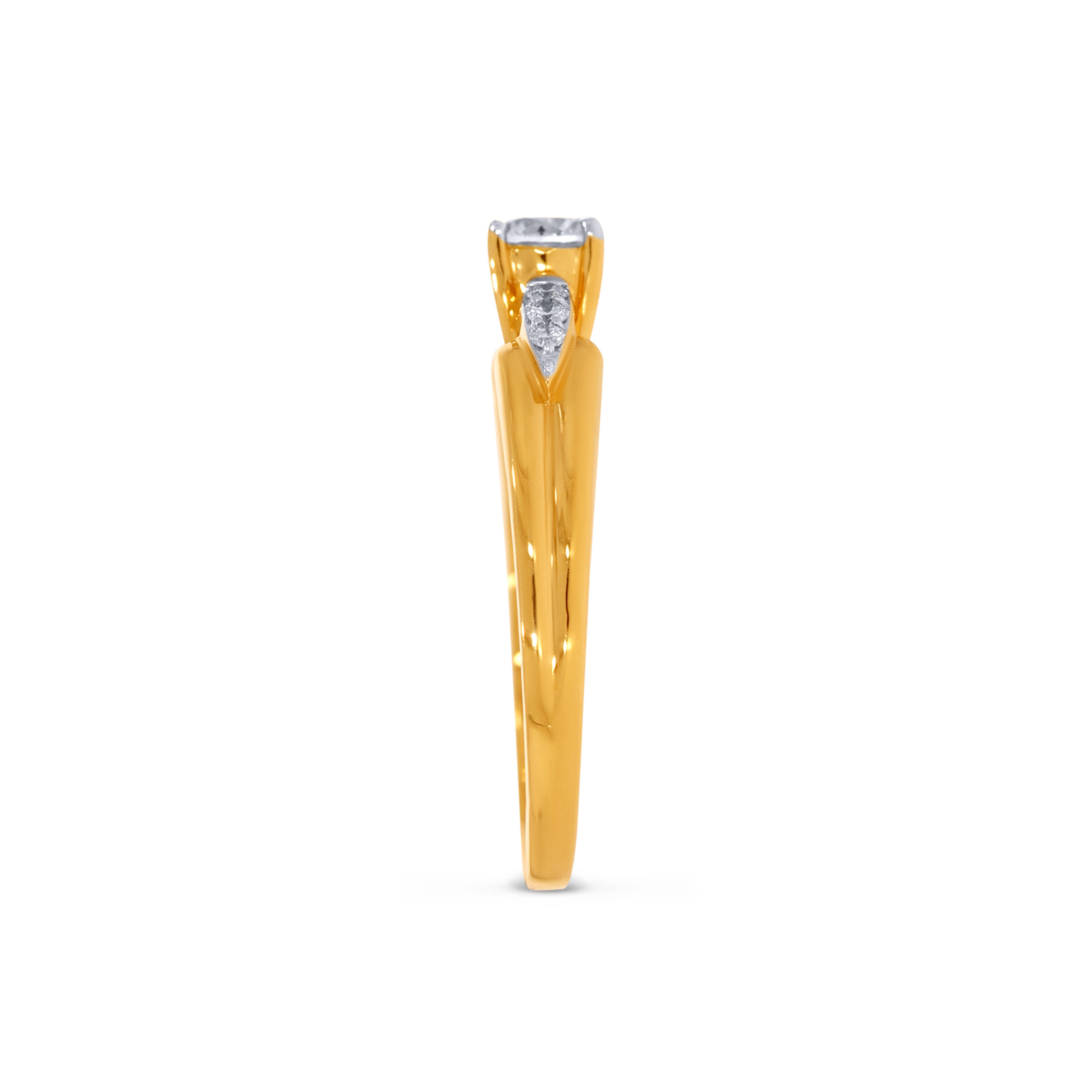 18K Yellow Gold Solitaire Ring-DLR-D000731822 - Senco Gold and Diamonds