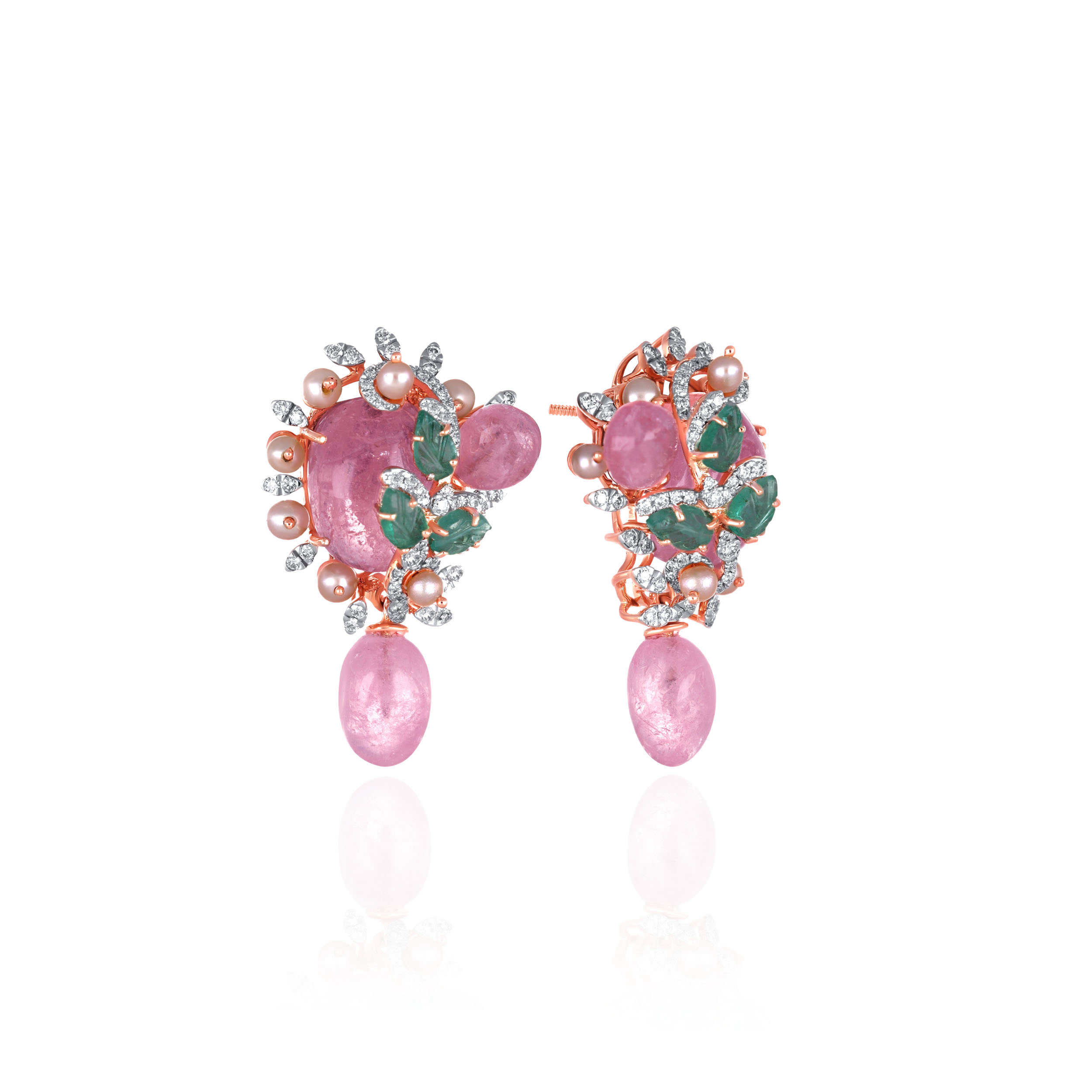 Floral Sonata Diamond Earrings - Senco Gold and Diamonds