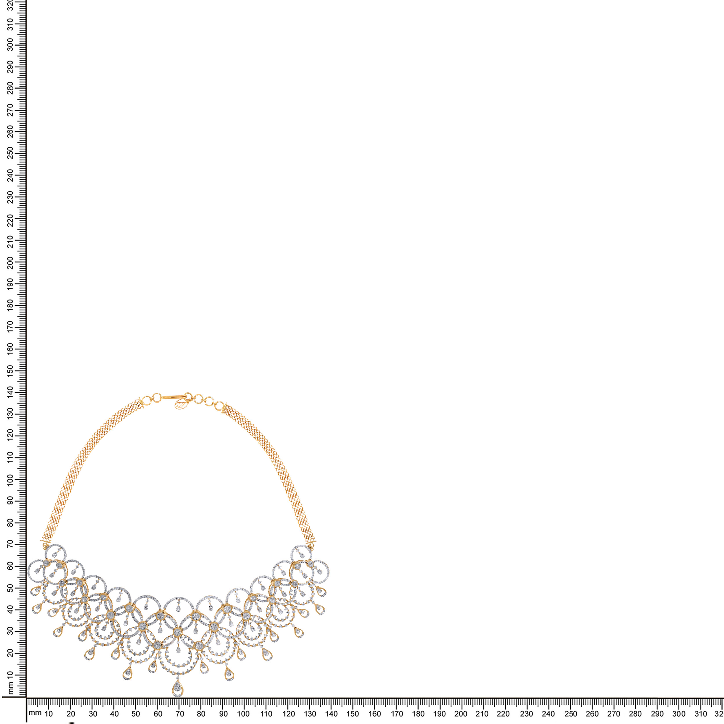 14K Yellow Gold Diamond Necklace-DGN-D000778972 - Senco Gold and Diamonds