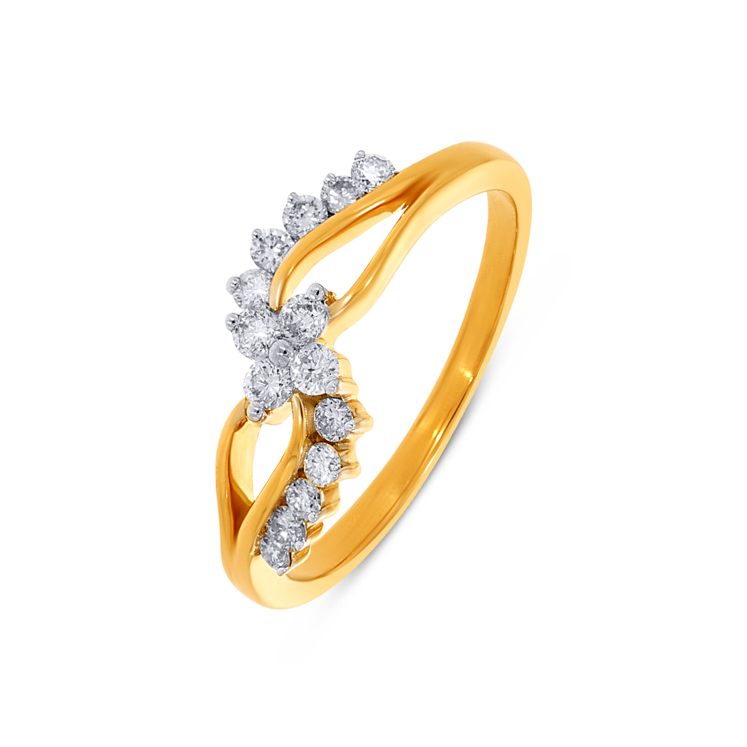 18K Yellow Gold Diamond Ring-DLR-D000694461 - Senco Gold and Diamonds