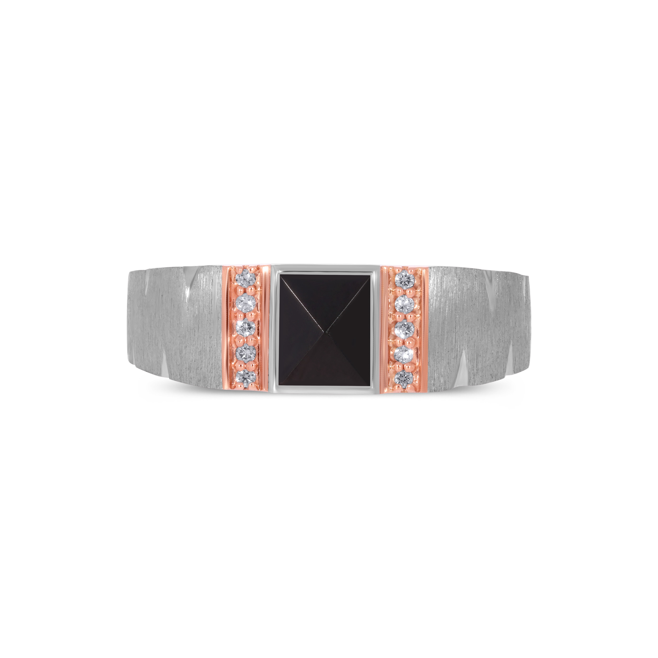 Nexus Statement Men's Platinum Ring - Senco Gold and Diamonds