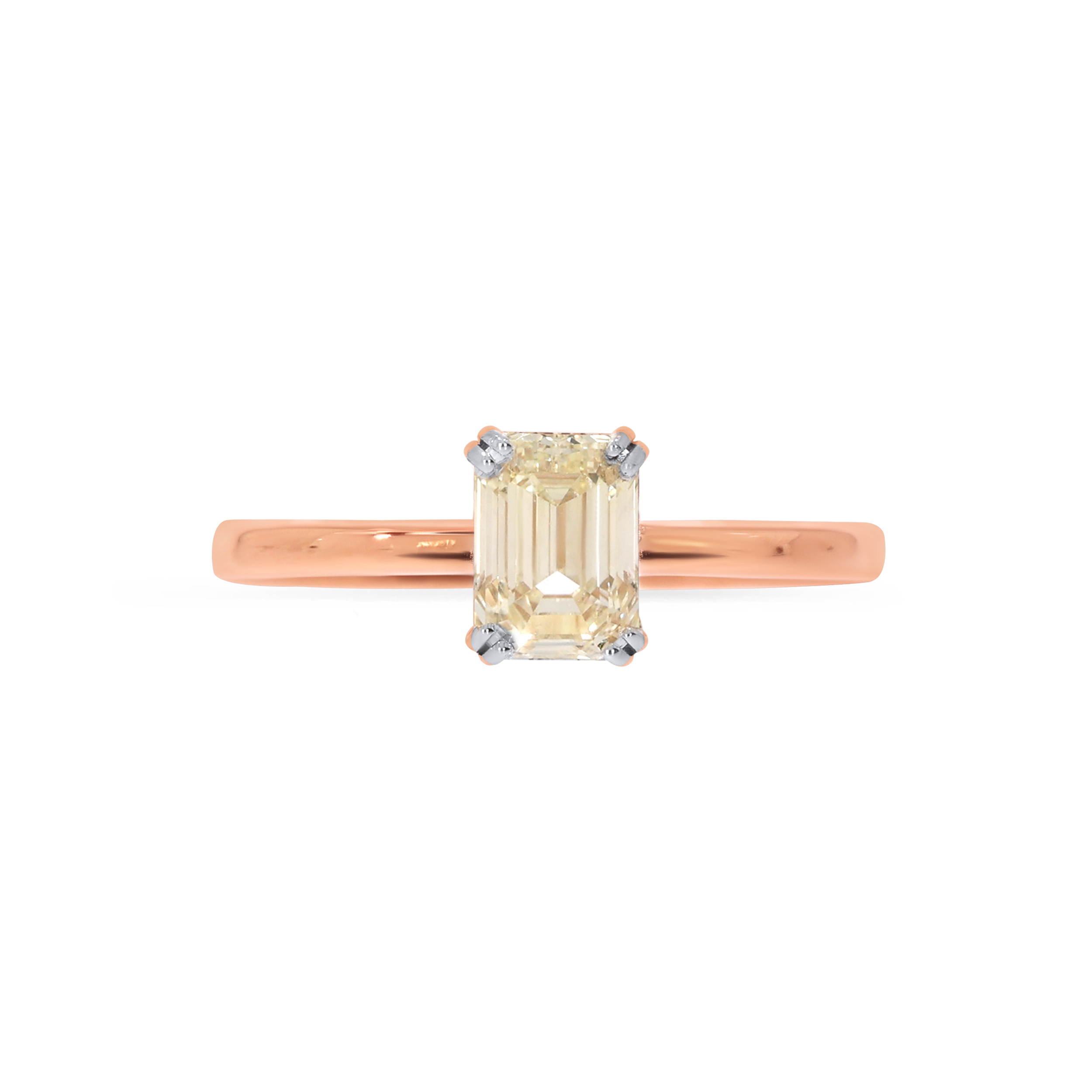 Solo Shimmer Solitaire Ring - Senco Gold and Diamonds
