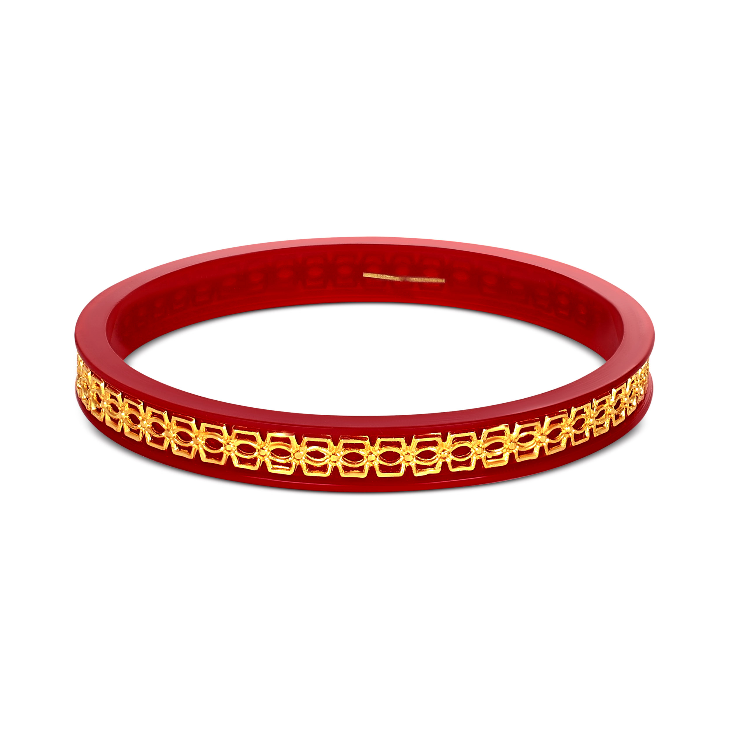 Tradition Twist Gold Pola Bangle - Senco Gold and Diamonds