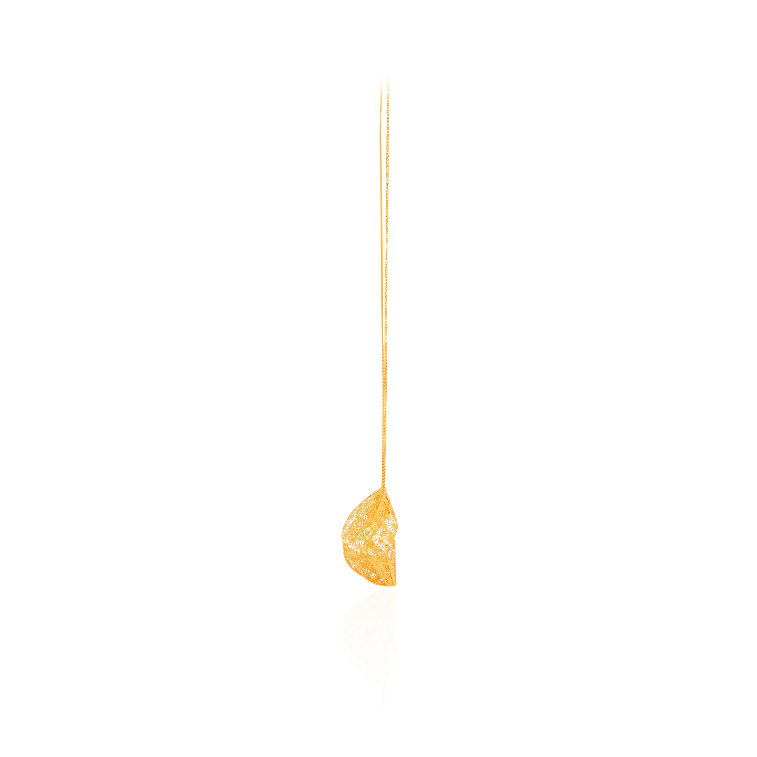 Art of Swirl Gold Chain Pendant - Senco Gold and Diamonds