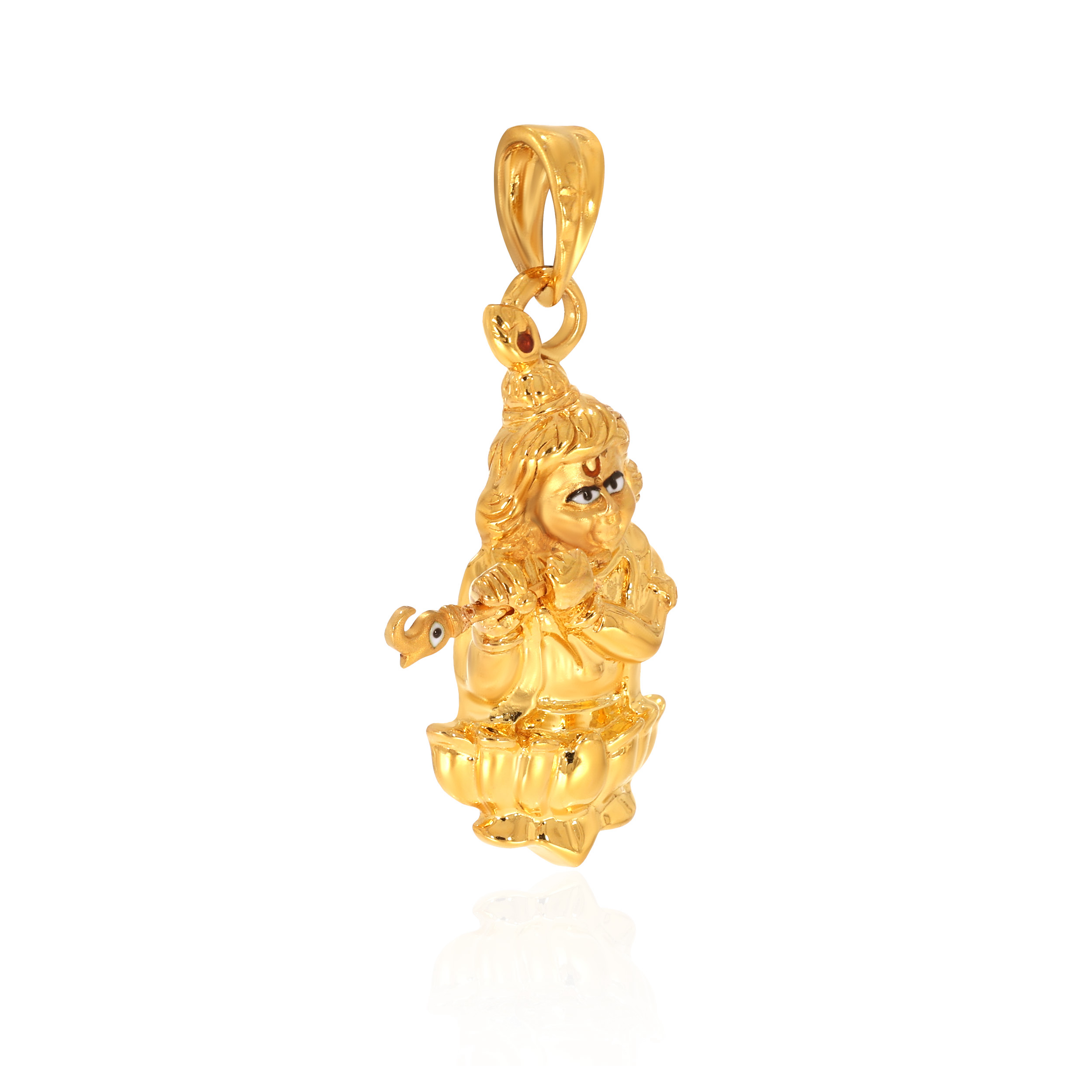 Auspicious Krishna Gold Pendant - Senco Gold and Diamonds