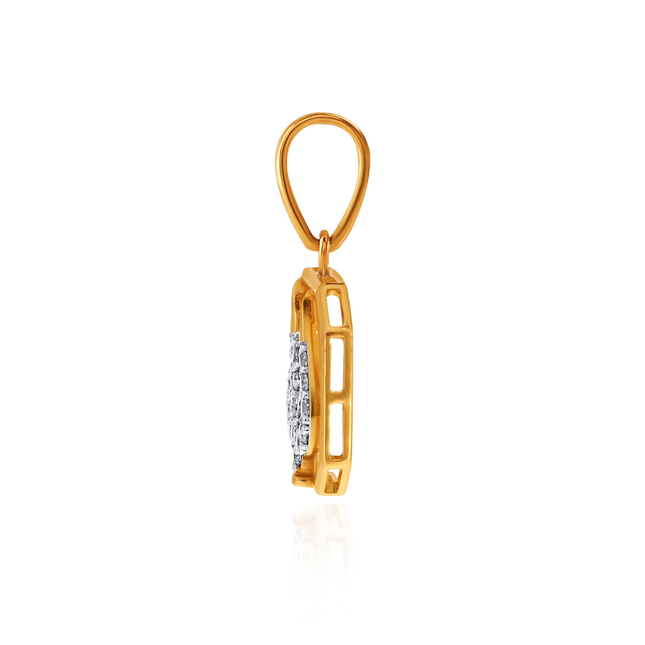 Trishul Radiance Diamond Rakhi Pendant - Senco Gold and Diamonds