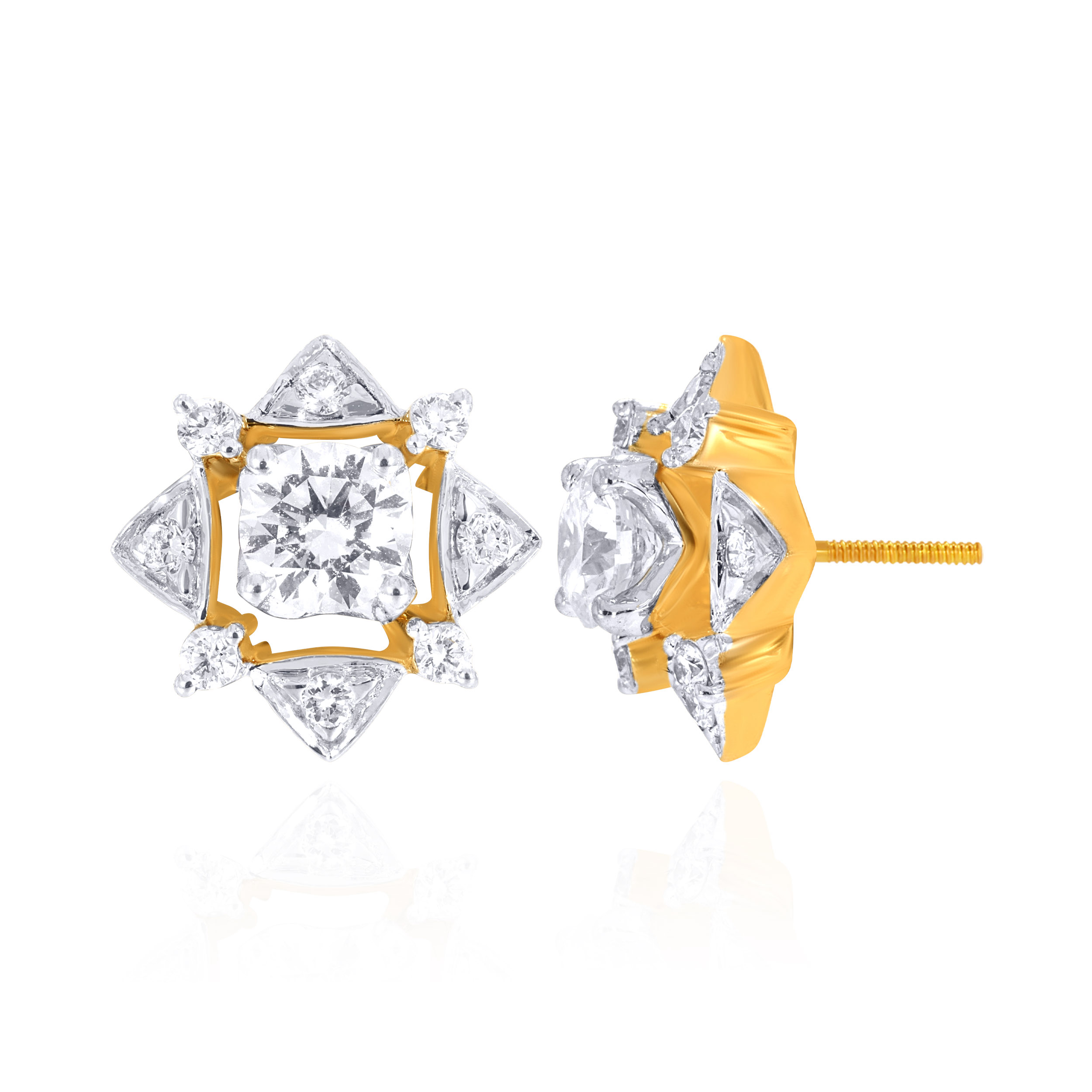 Stellar Gleam Diamond Studs - Senco Gold and Diamonds