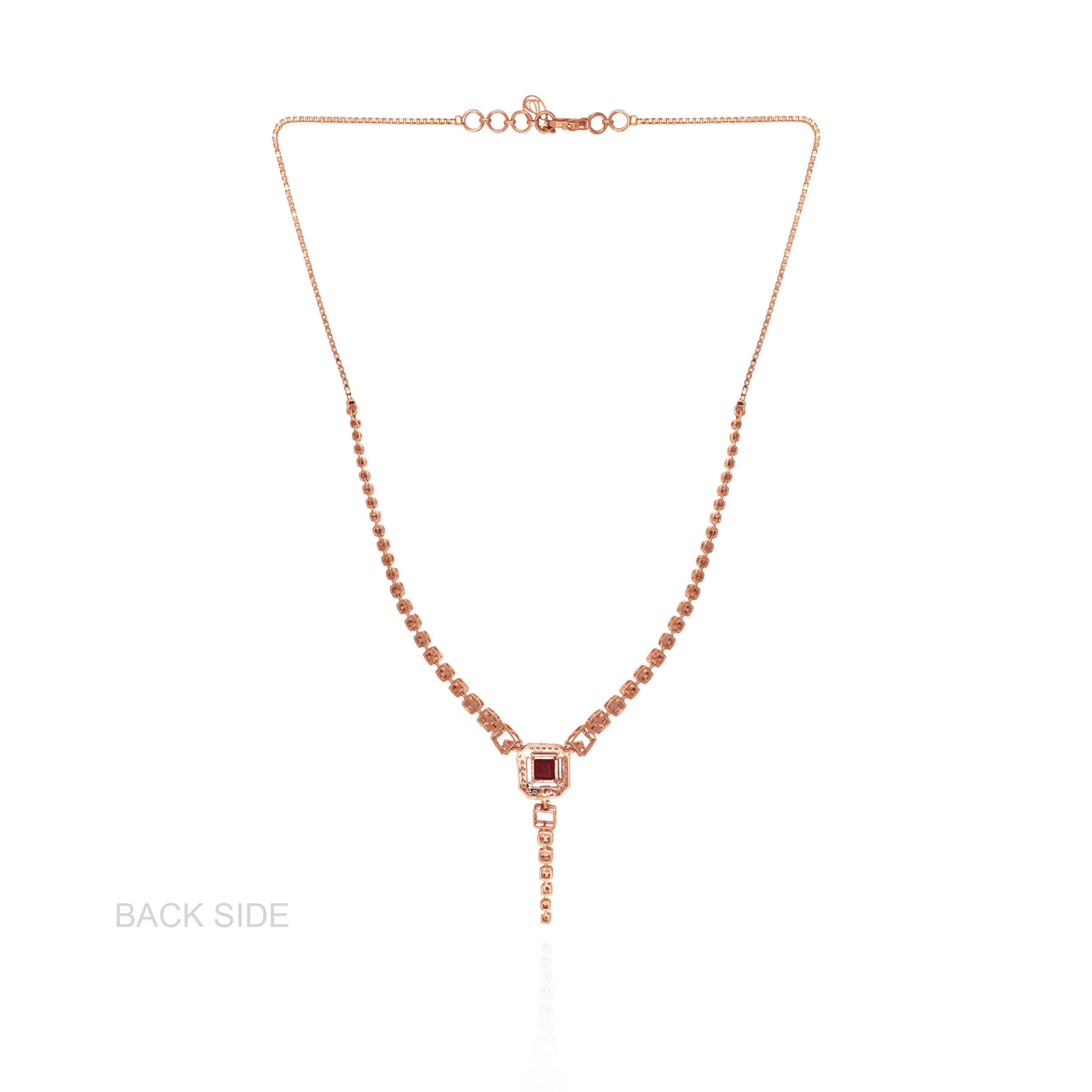 Rouge Halo Luxe Diamond Necklace - Senco Gold and Diamonds