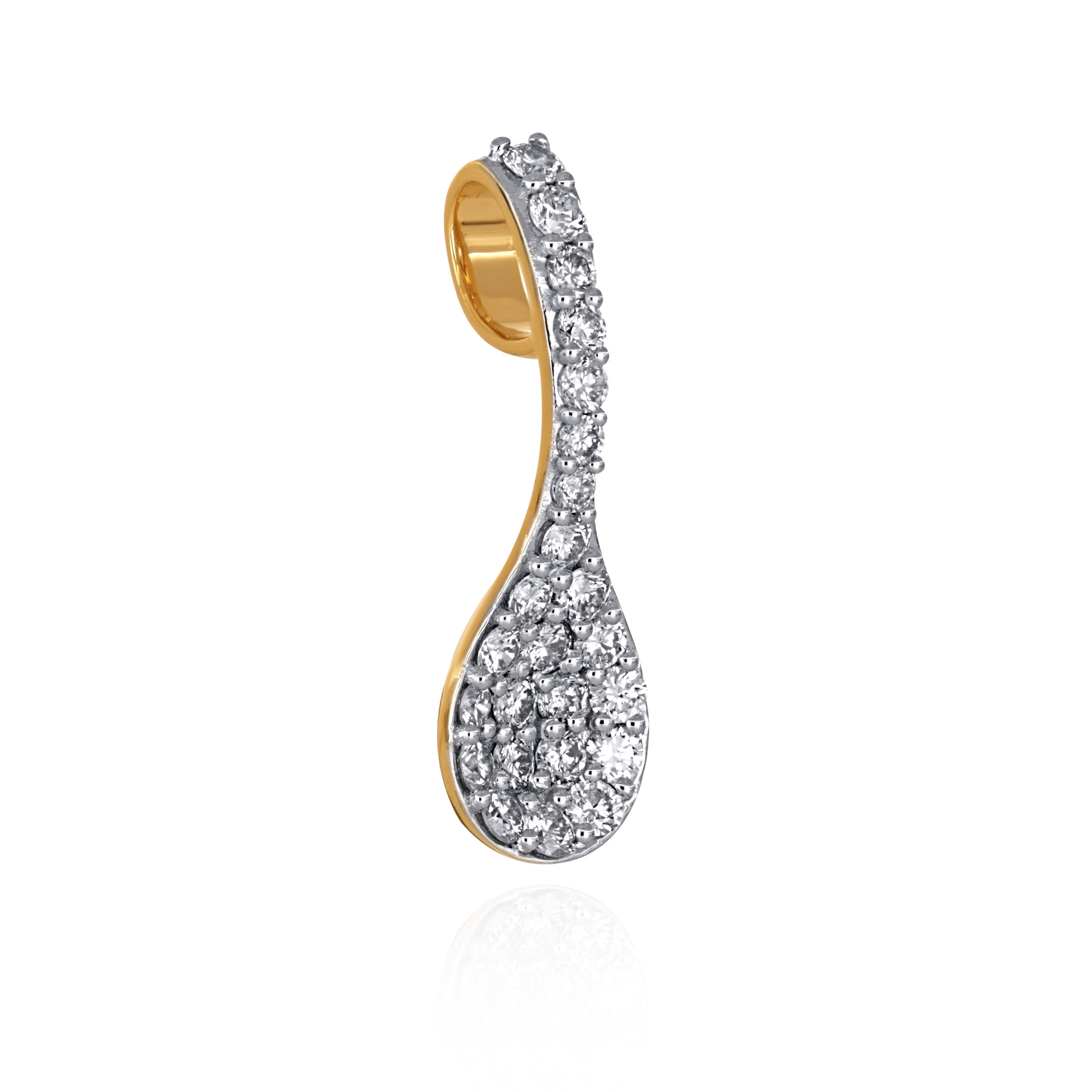 Gleaming Spoon Diamond Pendant - Senco Gold and Diamonds
