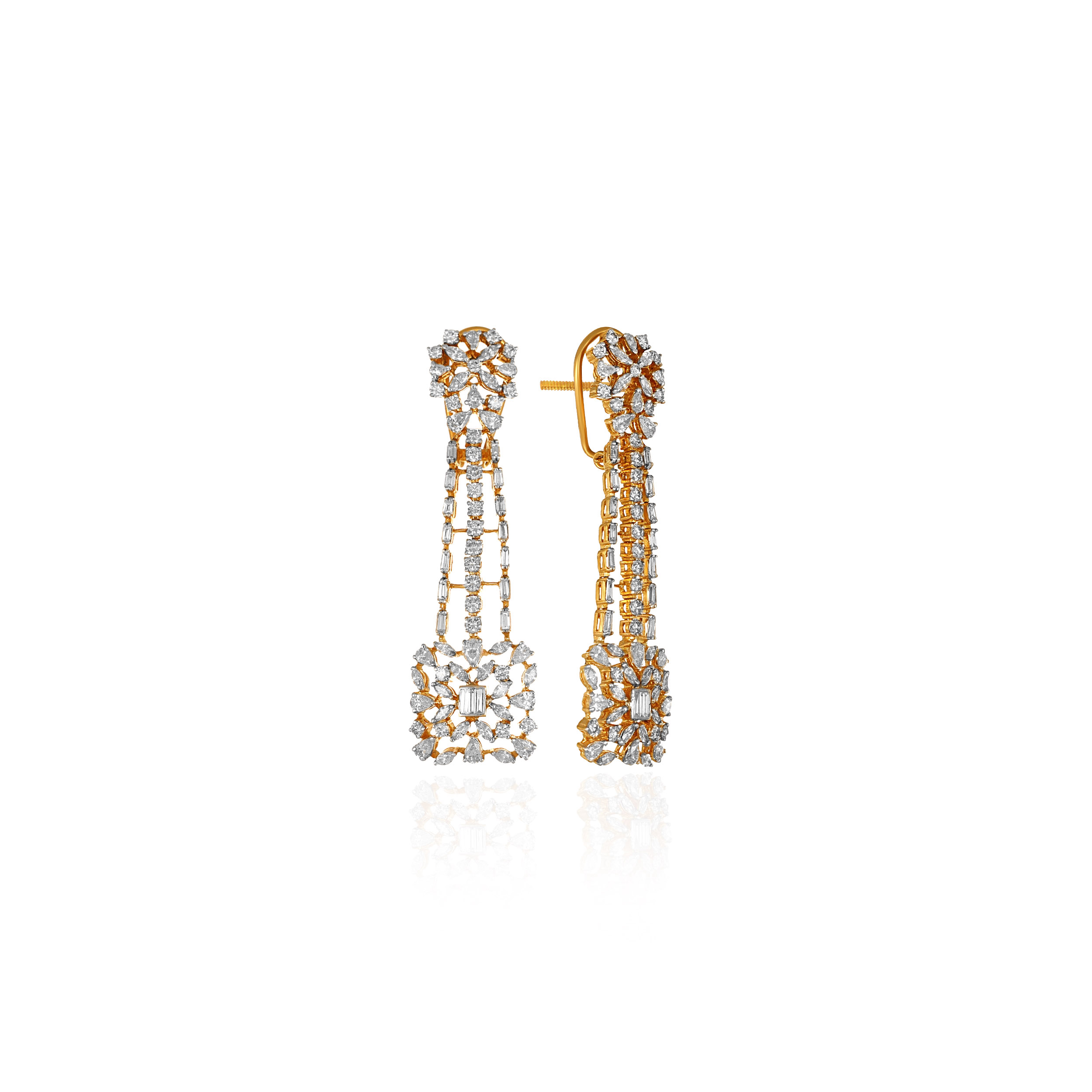 Opulent Symphony Diamond Earrings - Senco Gold and Diamonds