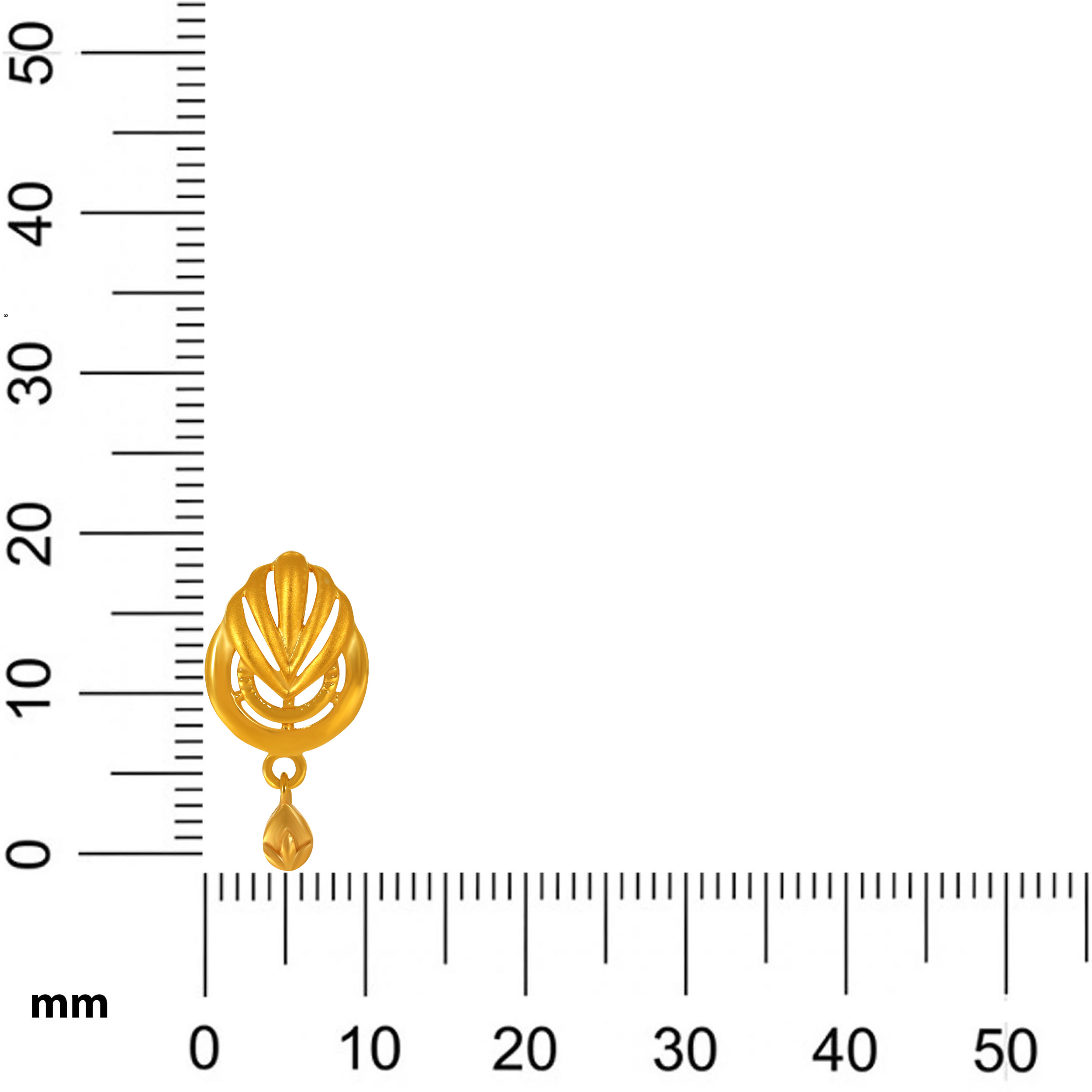 Radiant Leaflet Gold Drop Earrings - Senco Gold and Diamonds