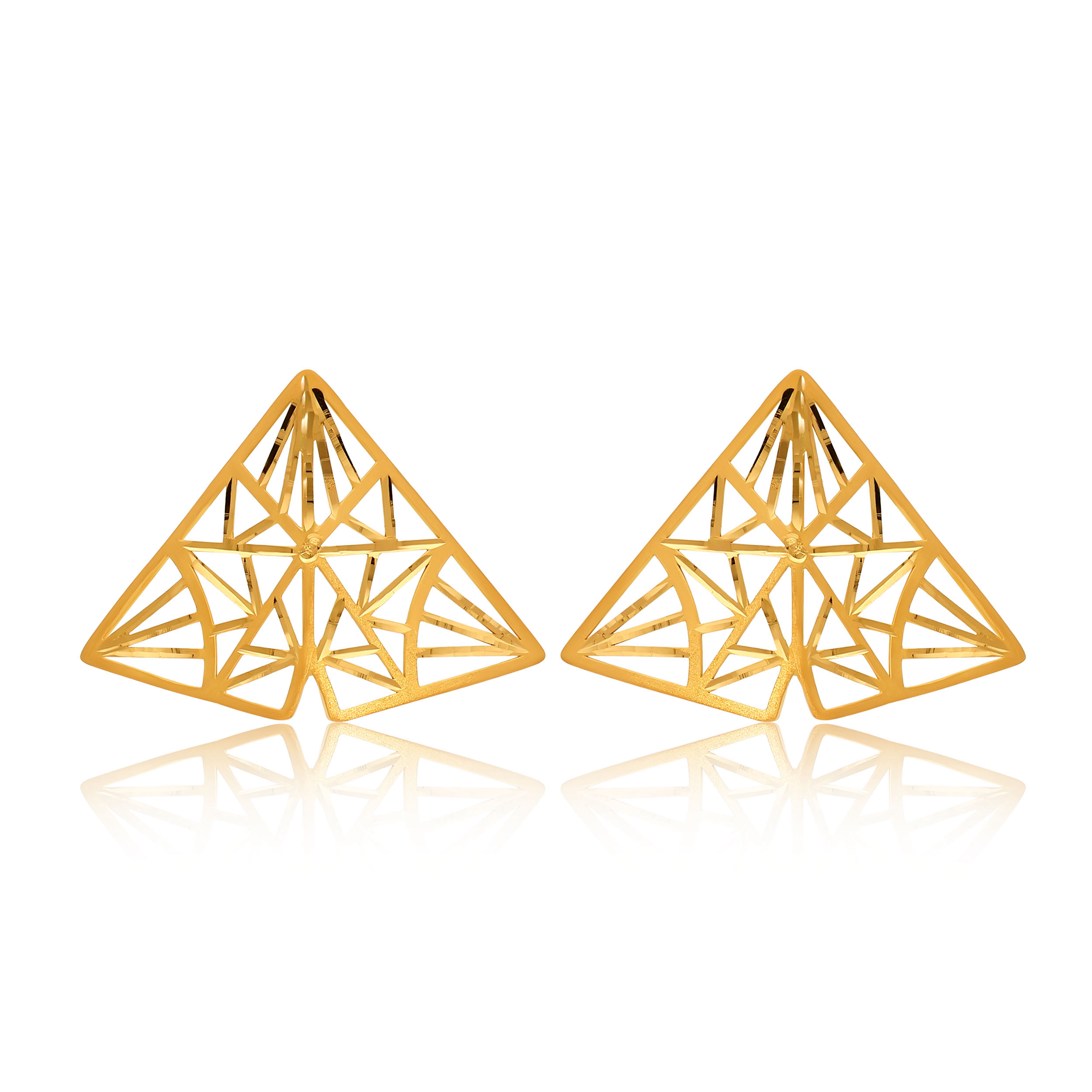 22K Yellow Gold Earrings_GP-SAD0006303 - Senco Gold and Diamonds