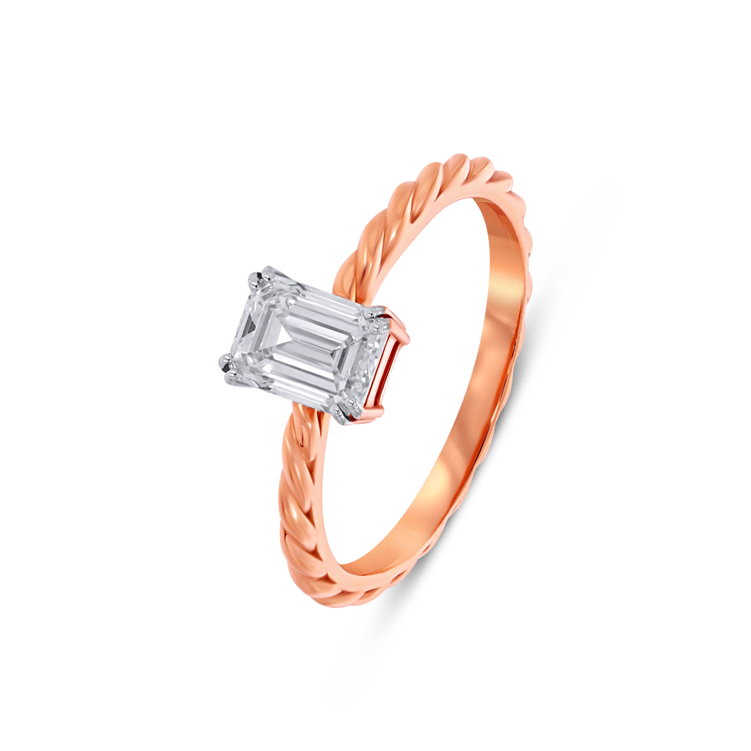 Aurelia Twist-Band Diamond Ring - Senco Gold and Diamonds