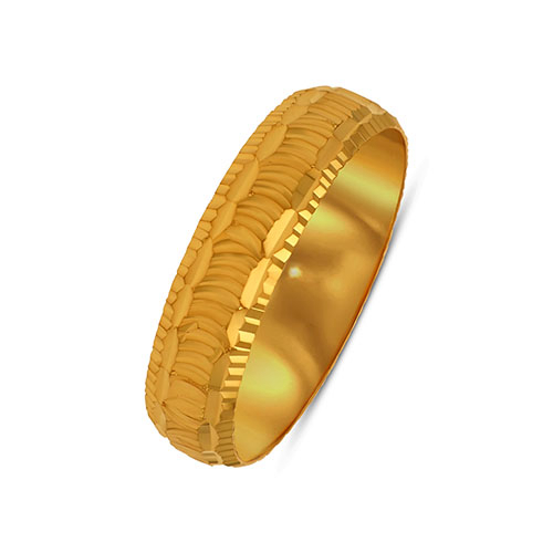 Aureate Grid Gold Ring - Senco Gold and Diamonds