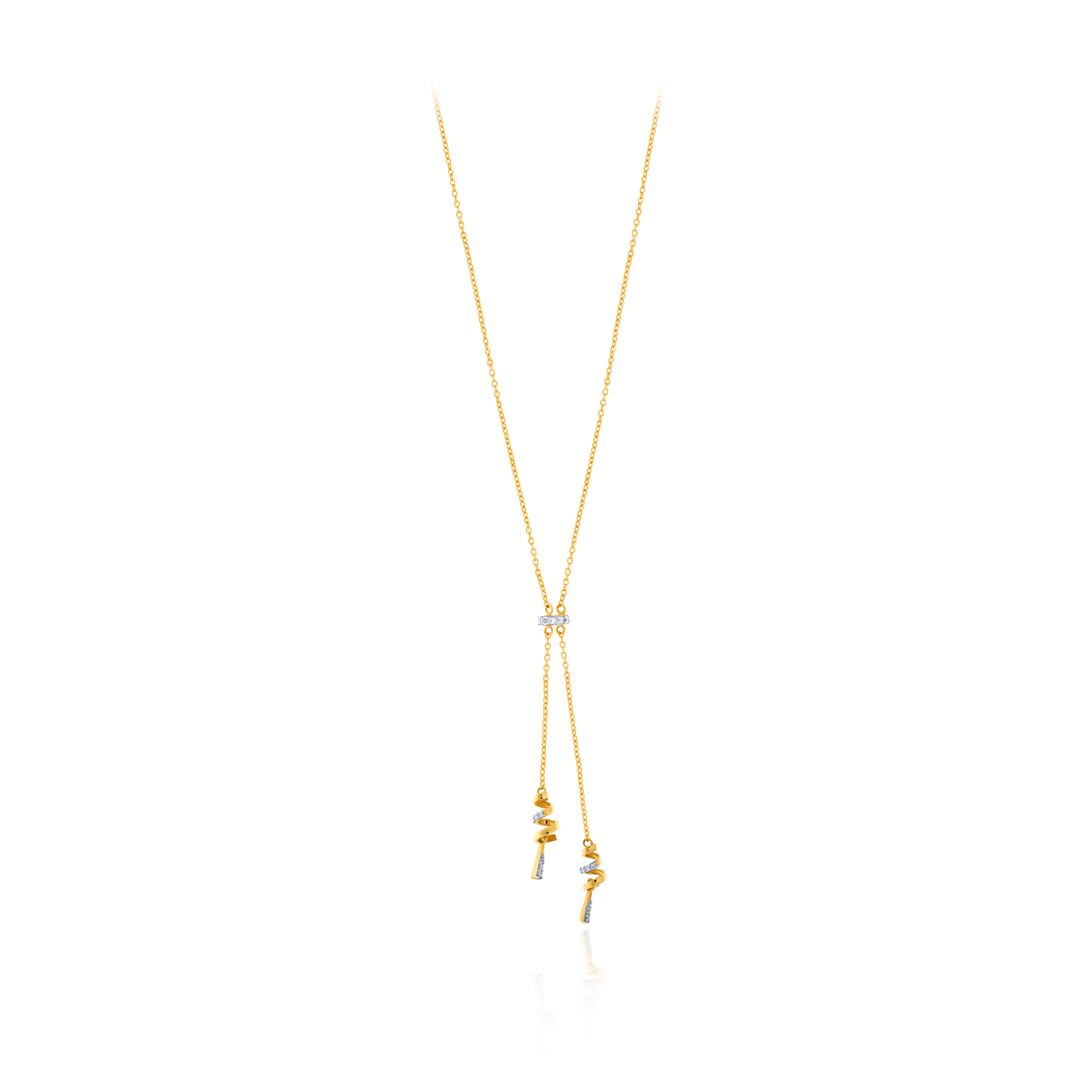 Artistic Poise Diamond Chain Pendant - Senco Gold and Diamonds