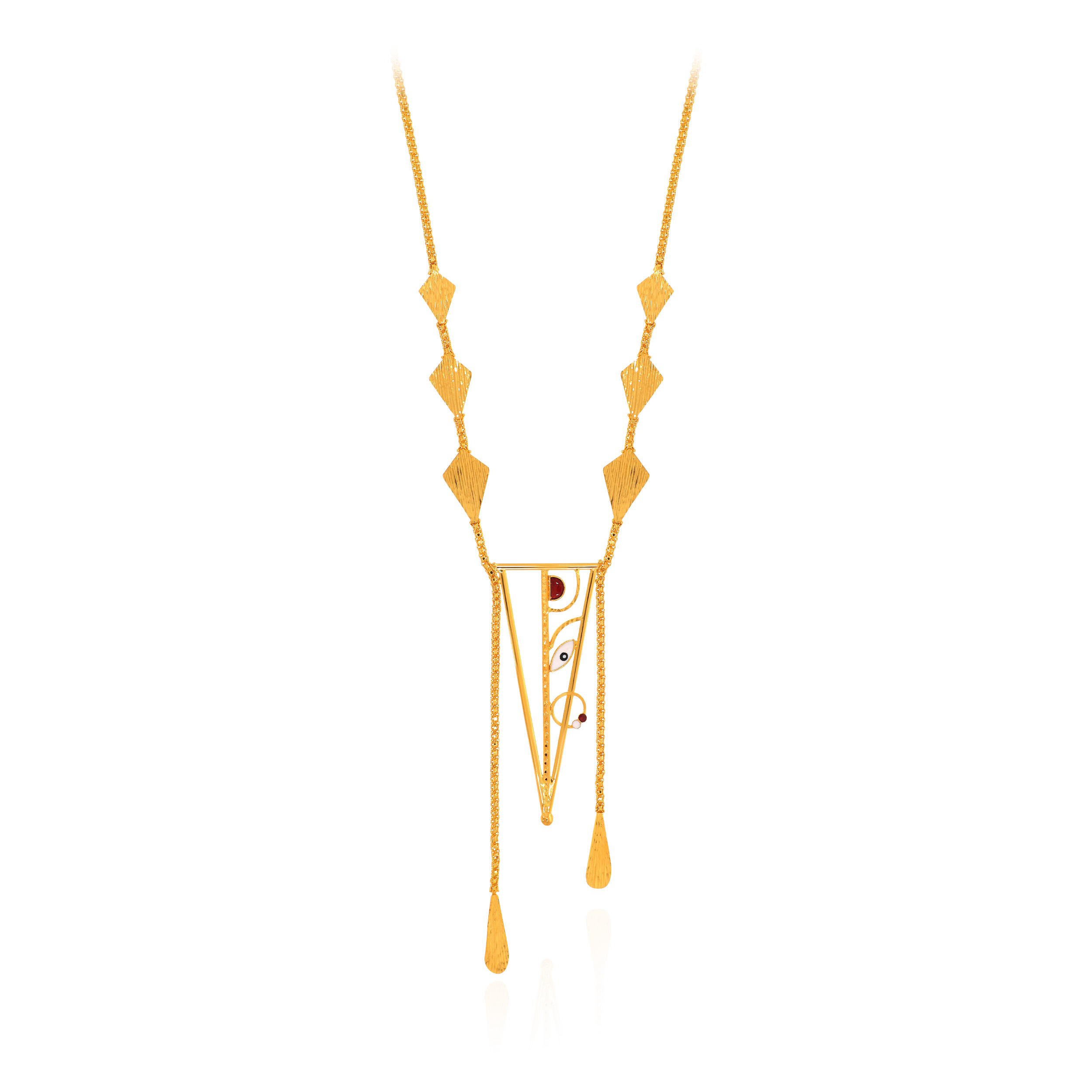 22K Yellow Gold Necklace-GN-D000782715 - Senco Gold and Diamonds
