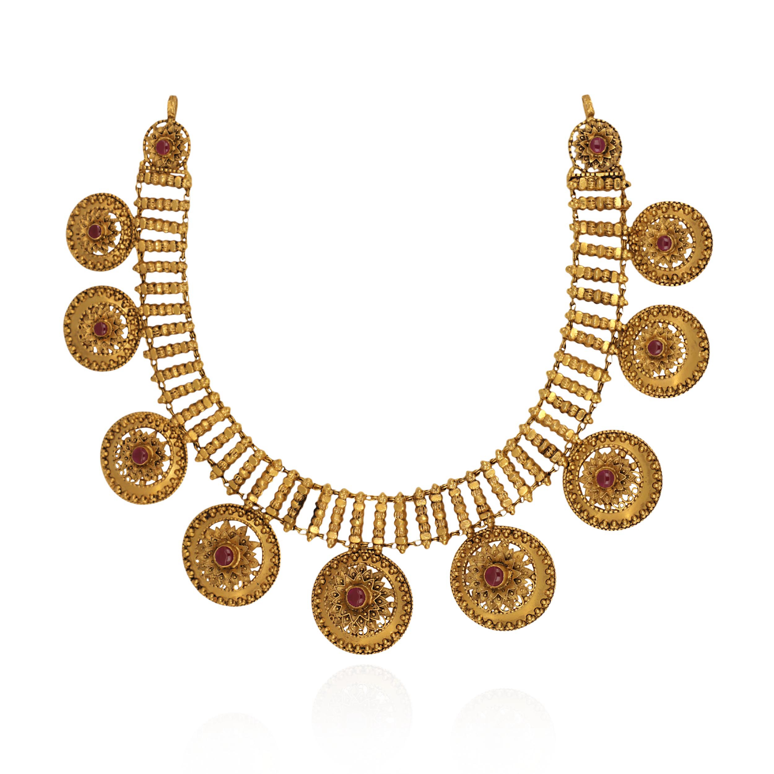 Lunaris Medallion Gold Necklace - Senco Gold and Diamonds