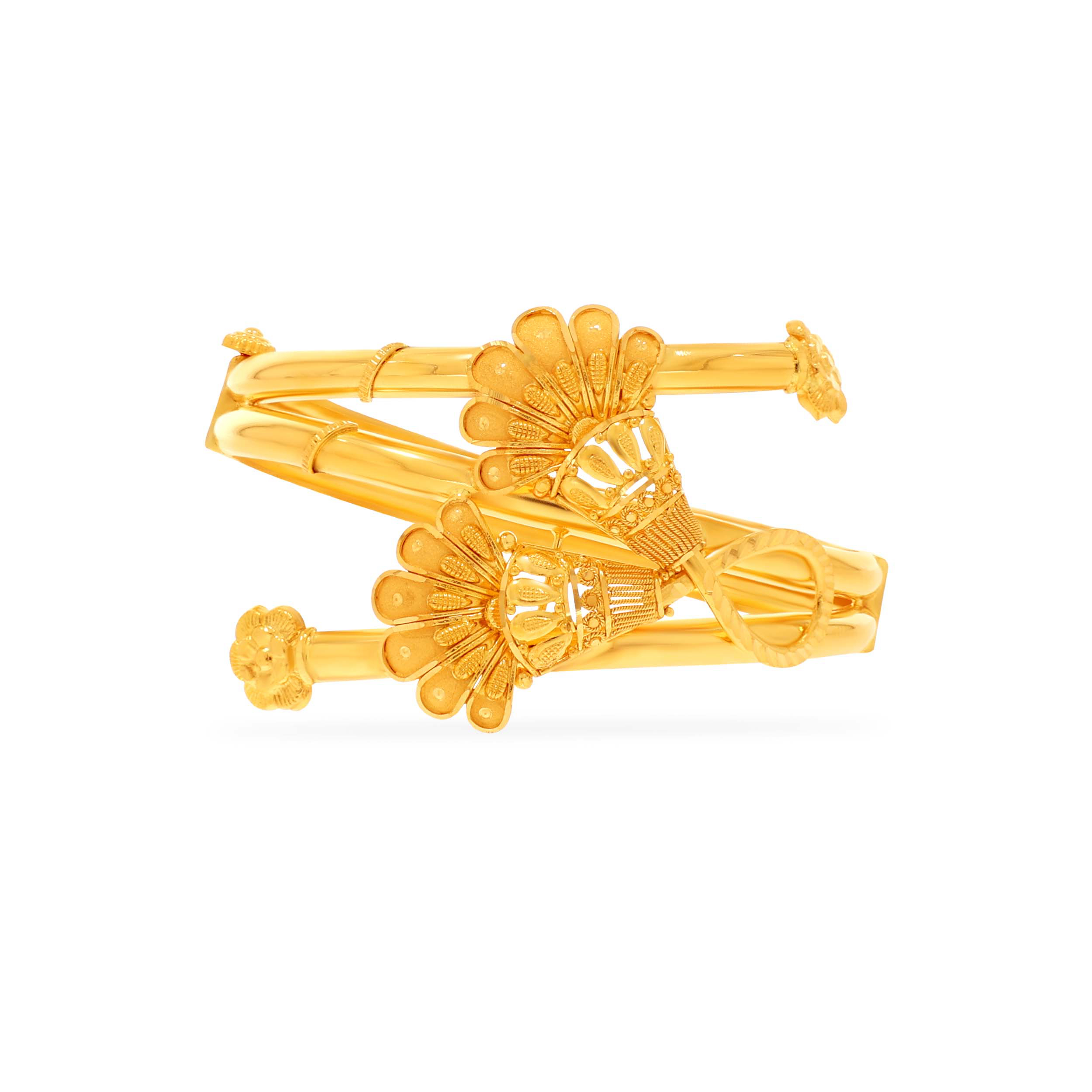 Dual Bouquet Gold Bracelet - Senco Gold and Diamonds