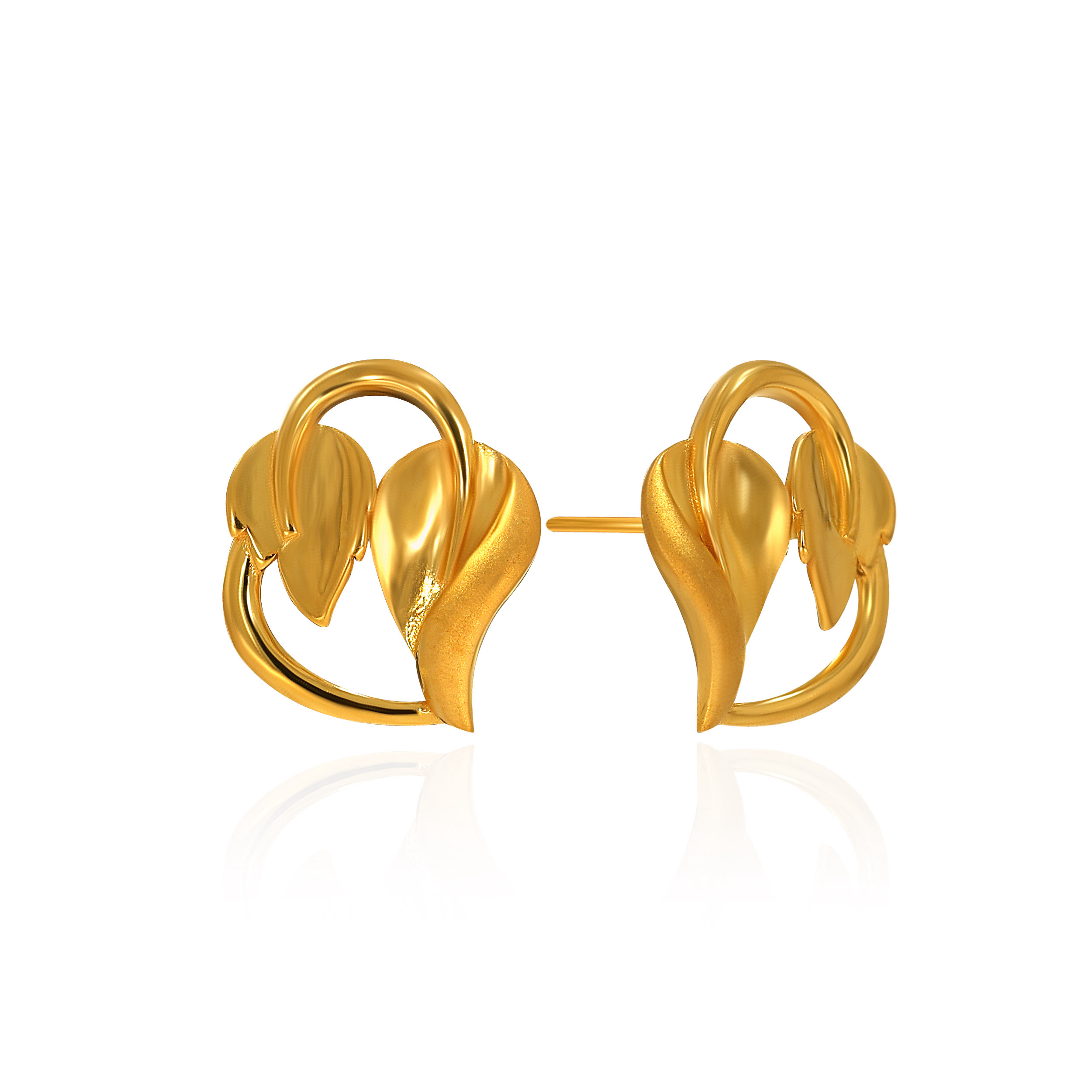 22K Yellow Gold Studs Earrings - GP-SAD0005054 - Senco Gold and Diamonds