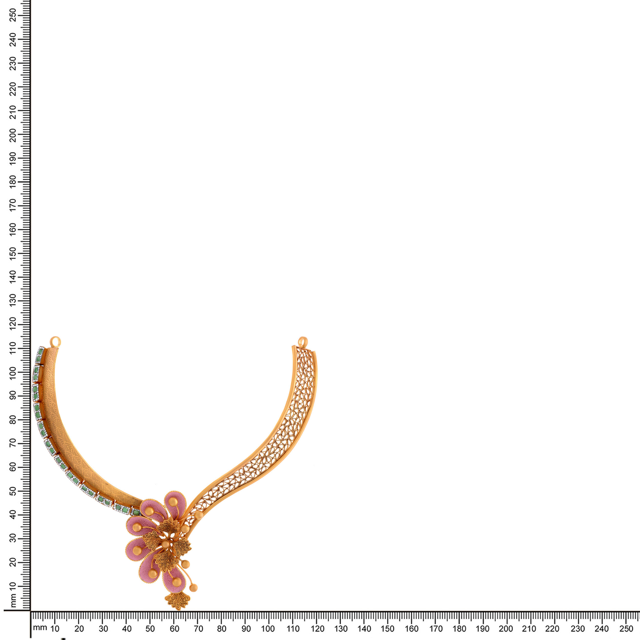 22K Yellow Gold Necklace-GN-D000760623 - Senco Gold and Diamonds