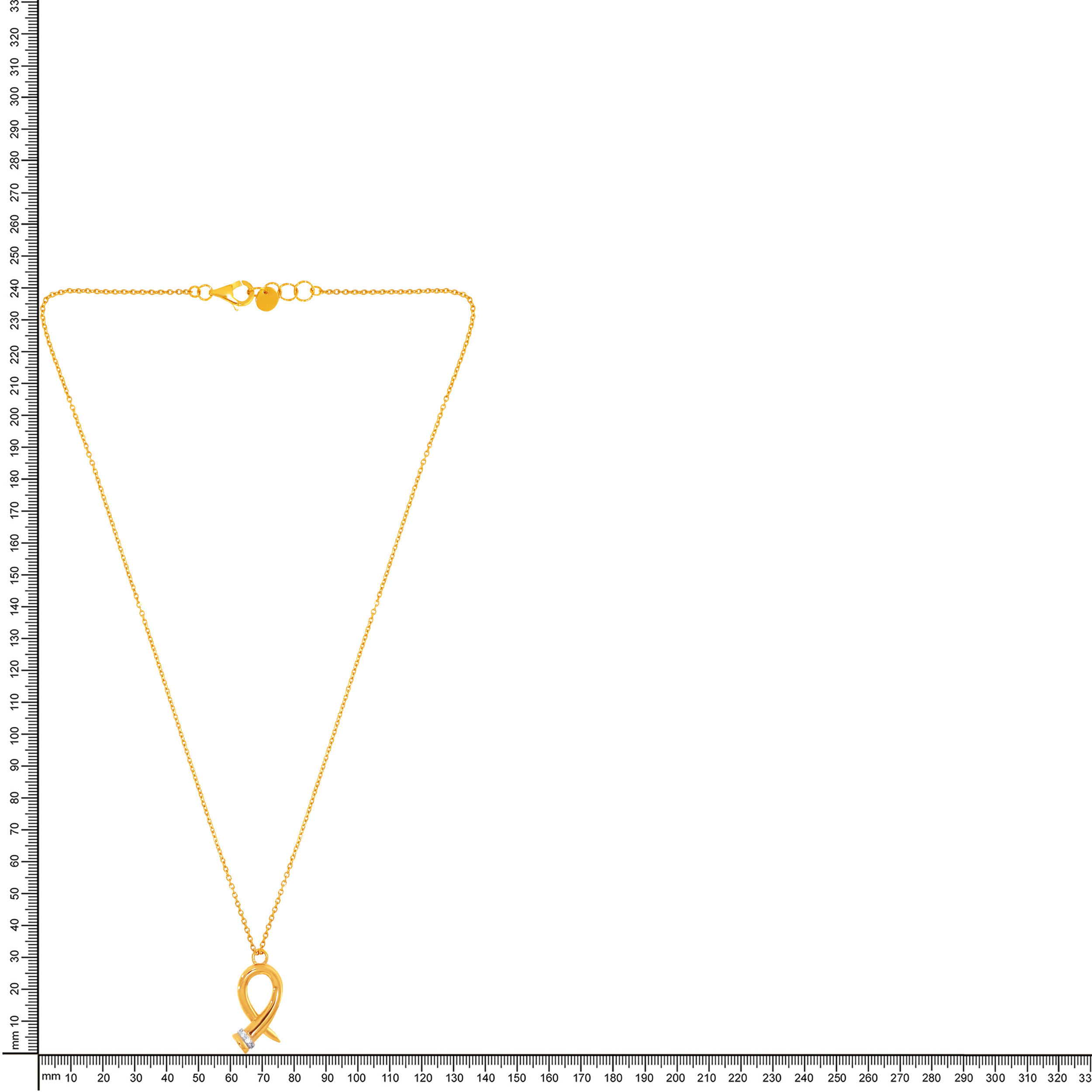 18K Yellow Gold Chain Pendant-GPN-D000775699 - Senco Gold and Diamonds