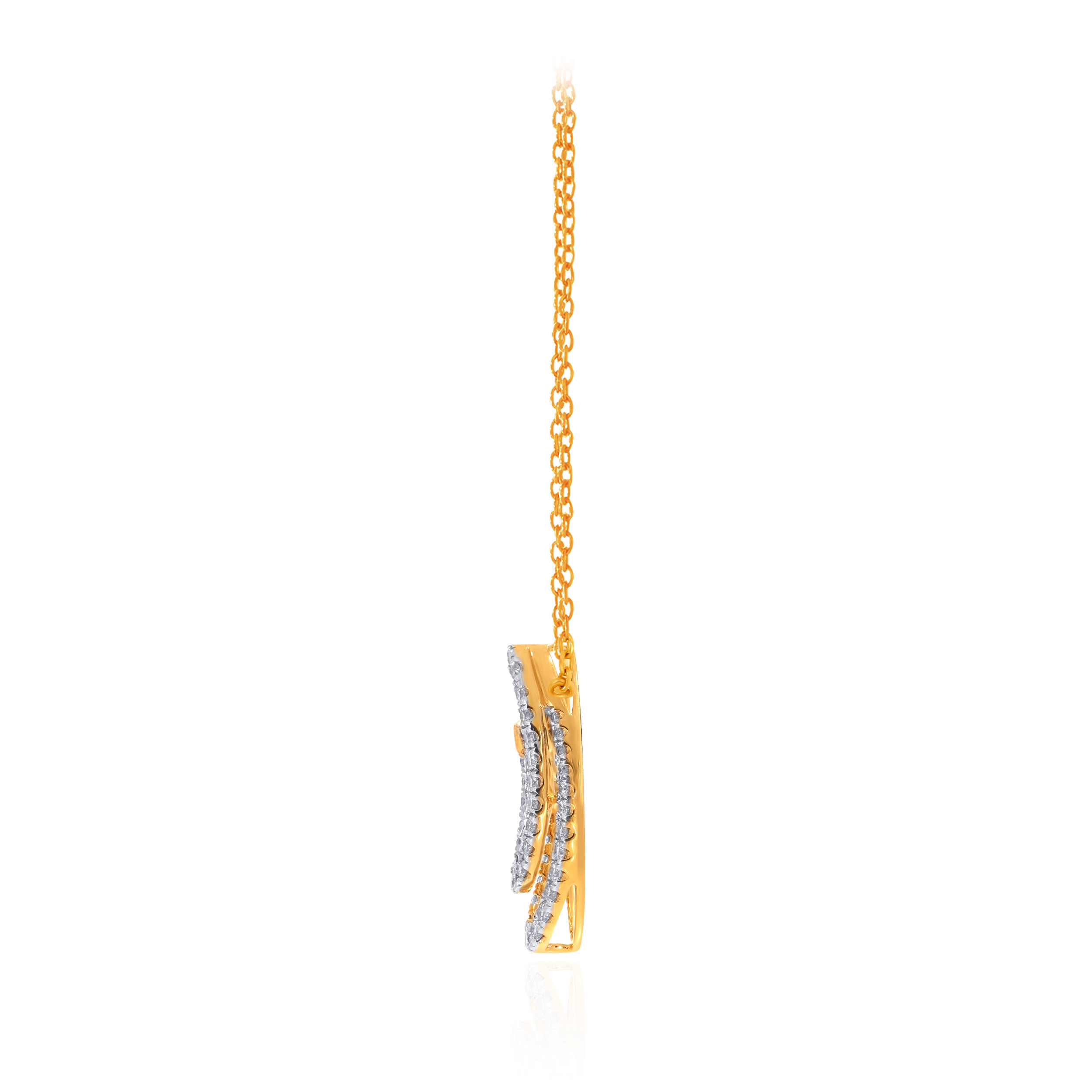 Oval Harmony Diamond Chain Pendant - Senco Gold and Diamonds