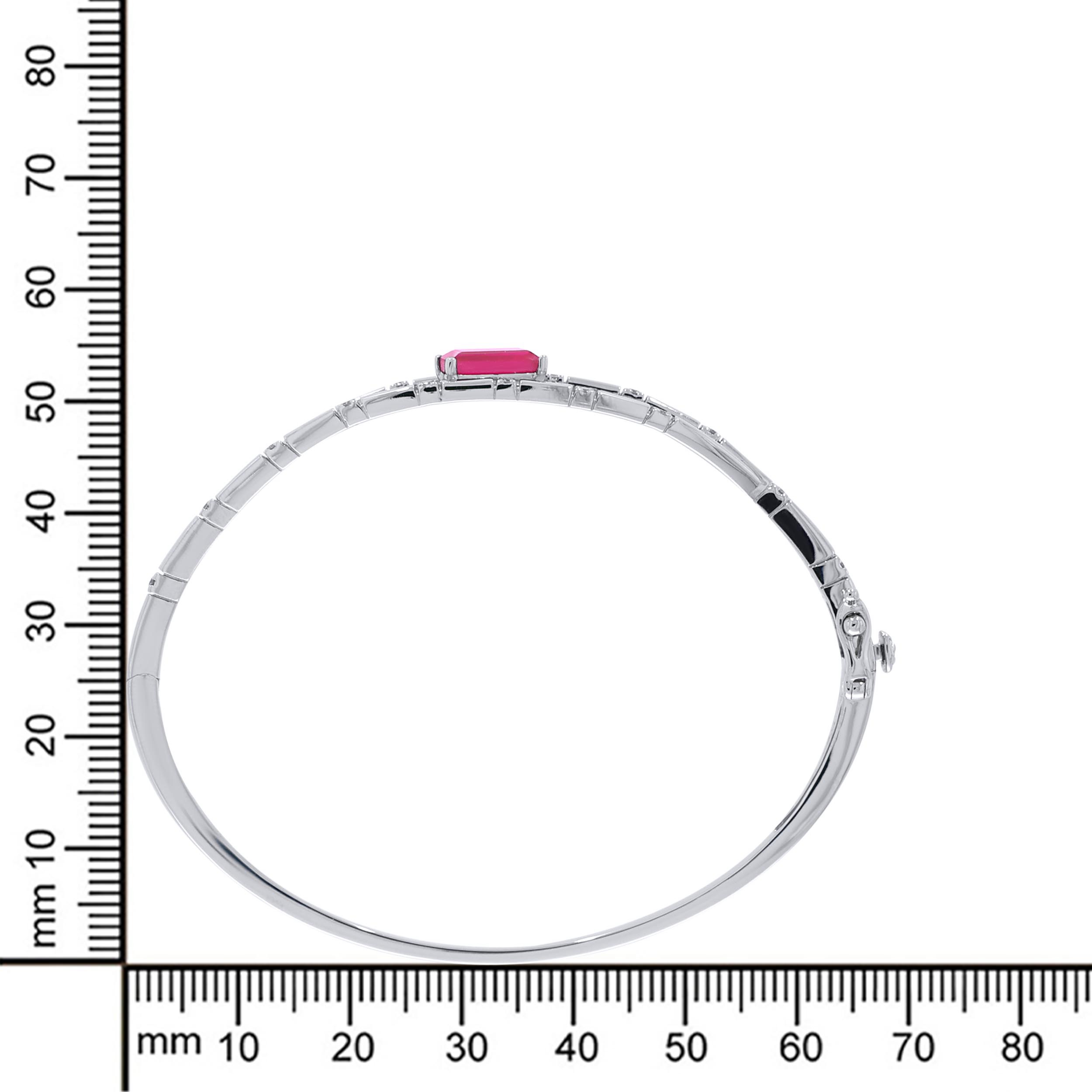 Rosy Glamour Platinum Diamond Bracelet - Senco Gold and Diamonds