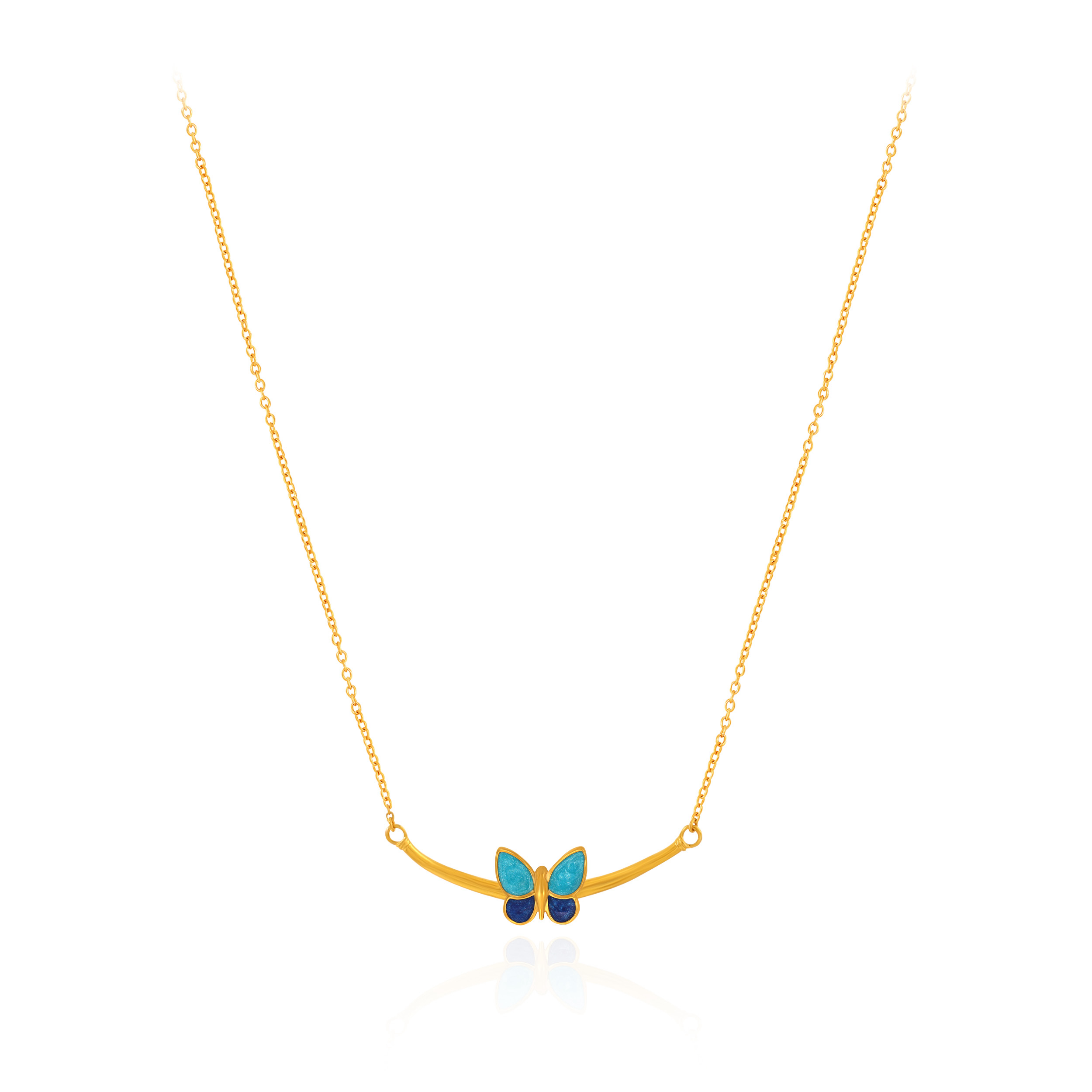 Azure Flutter Gold Pendant - Senco Gold and Diamonds