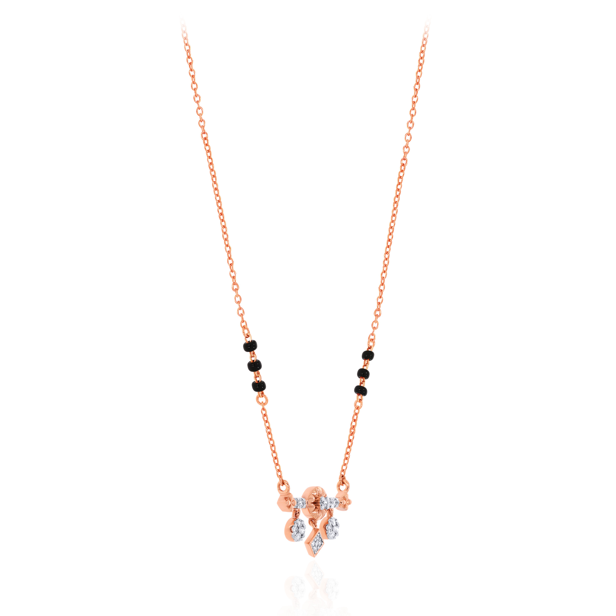Auspicious Teej Diamond Mangalsutra - Senco Gold and Diamonds