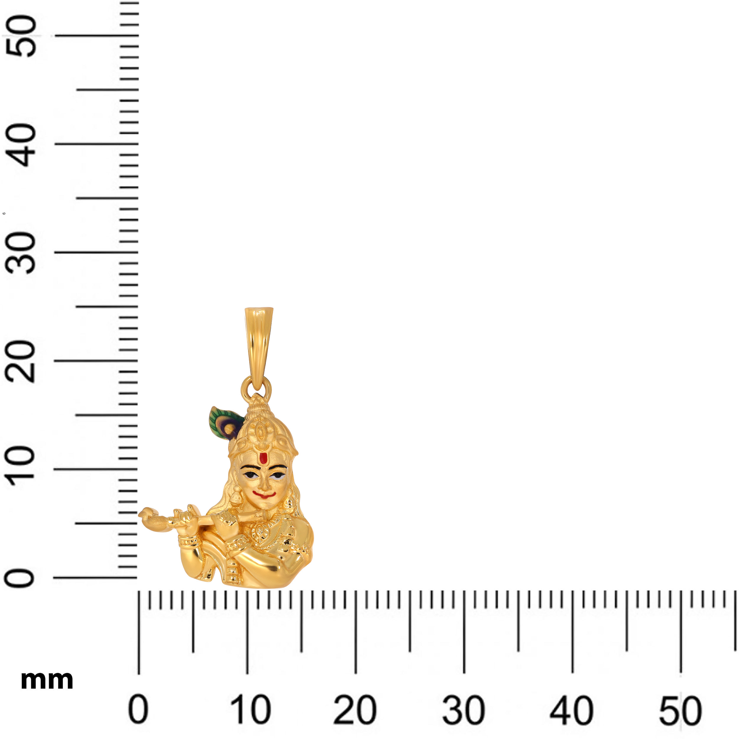 Radha Raman Gold Pendant - Senco Gold and Diamonds