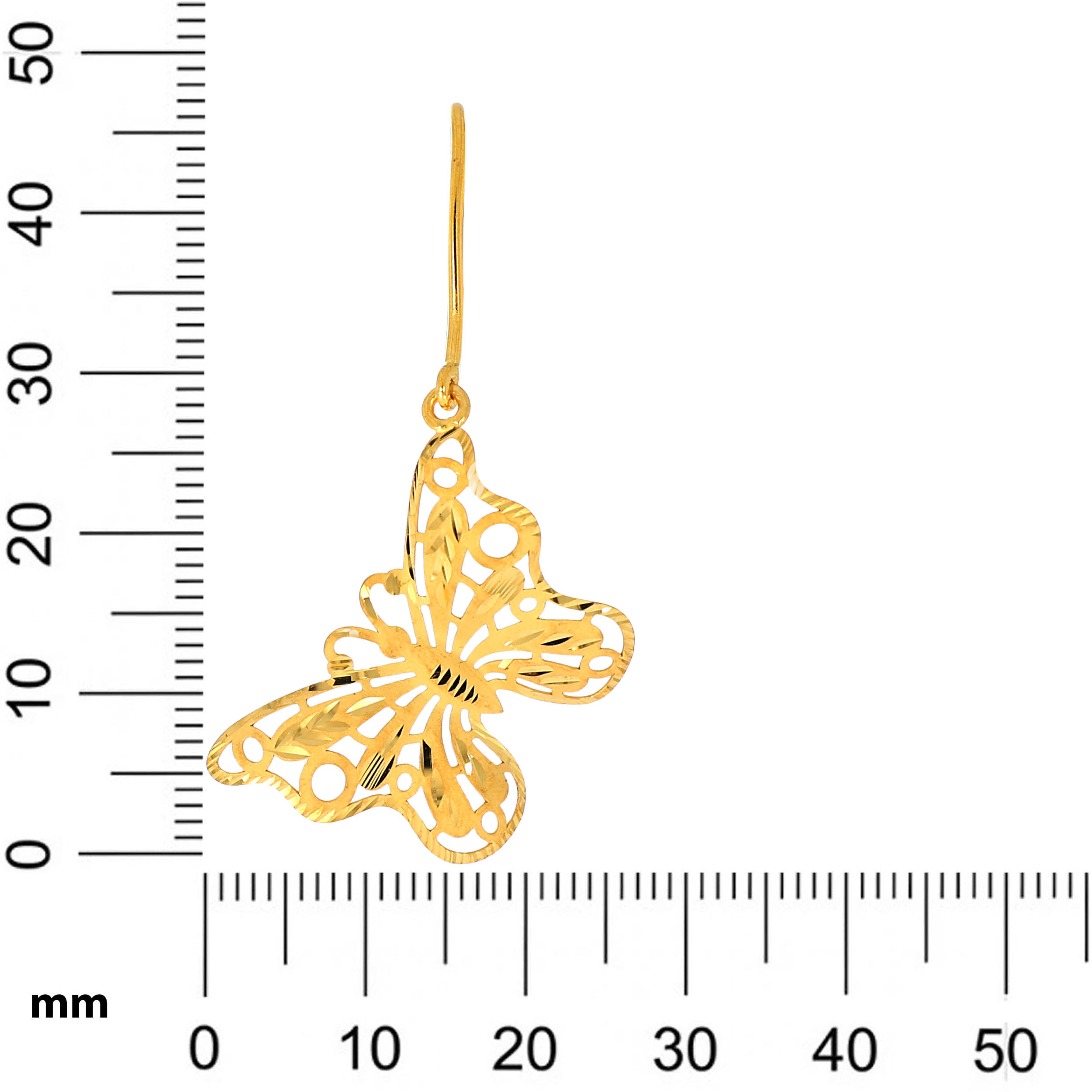 Story of Liberation Gold Hook Earrings - Senco Gold and Diamonds