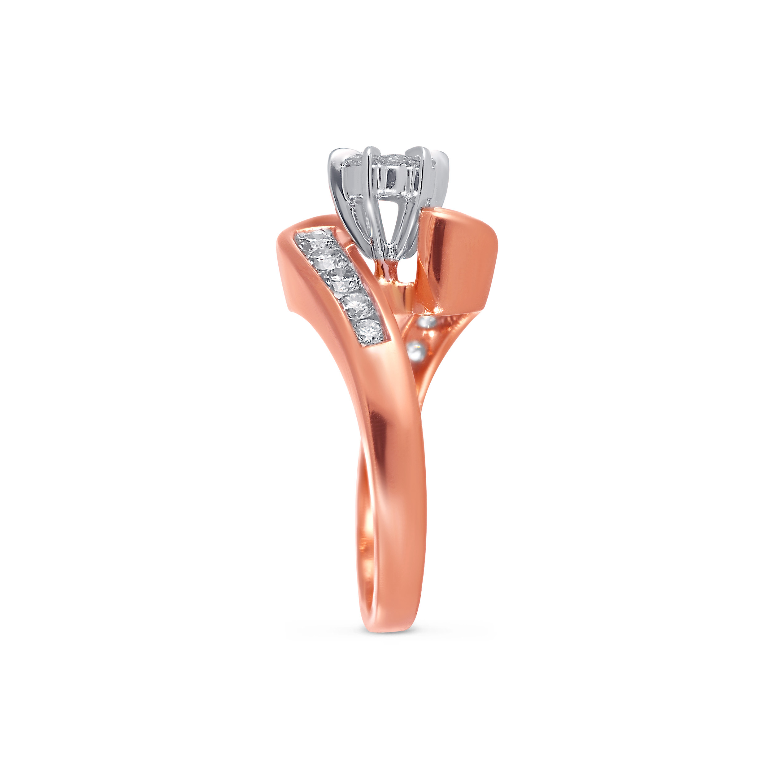 Resplendent Overlapping Diamond Ring - Senco Gold and Diamonds