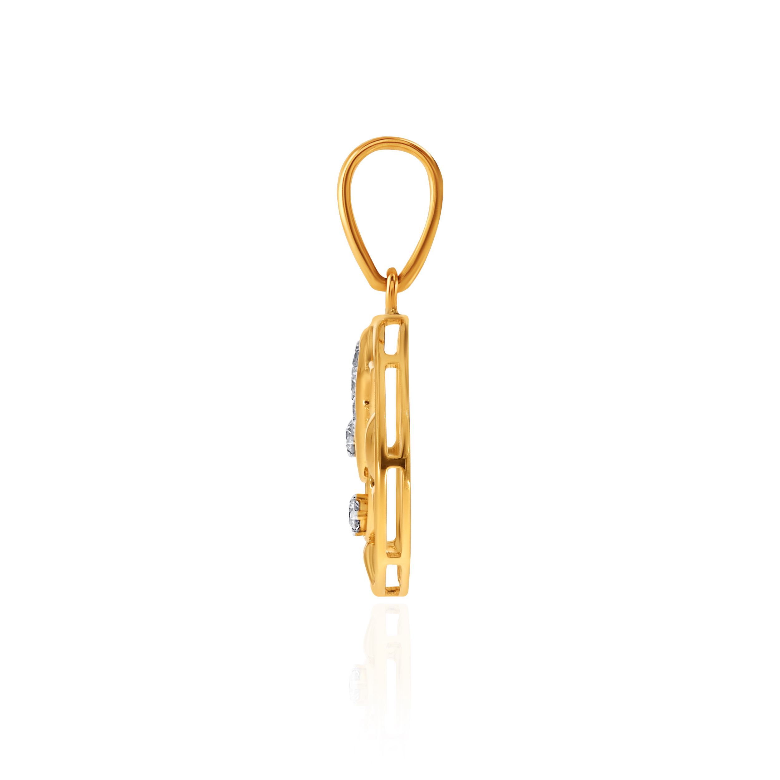 Radiant Ganesha Diamond Rakhi Pendant - Senco Gold and Diamonds