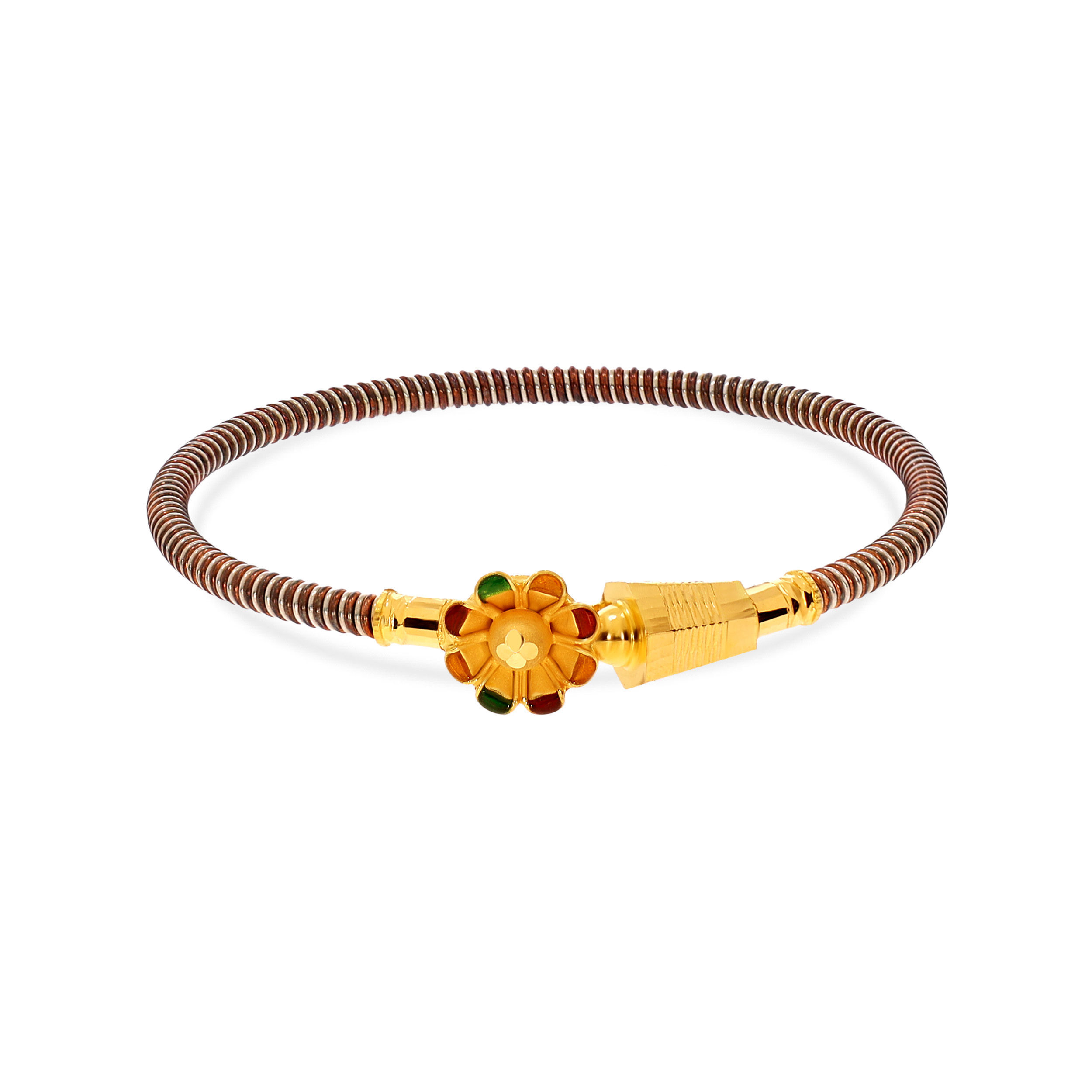 Radiant Tradition Gold Noa Mukh Bangle - Senco Gold and Diamonds