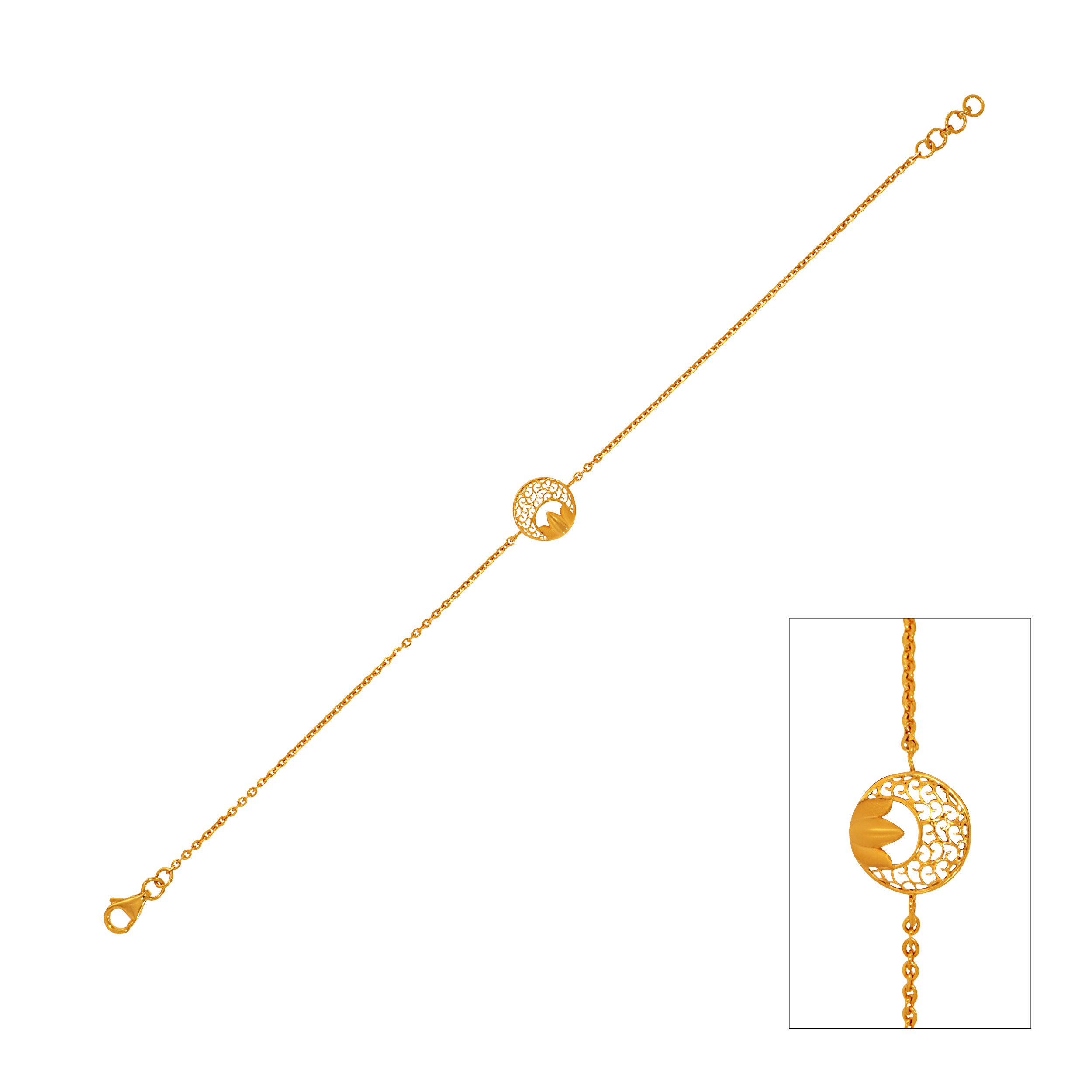Luna Bloom Gold Bracelet - Senco Gold and Diamonds