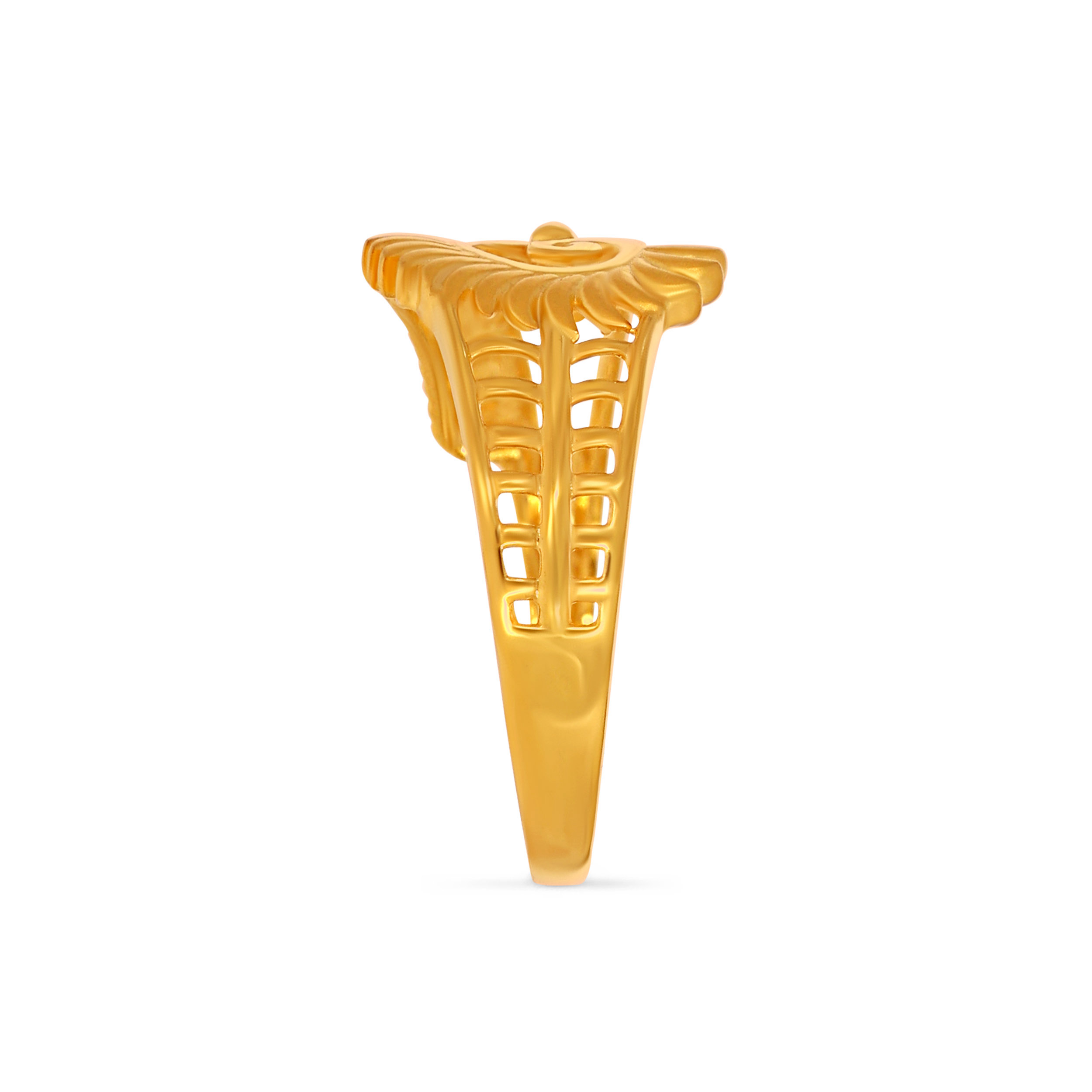 Swirling Gold Floral Ring - Senco Gold and Diamonds