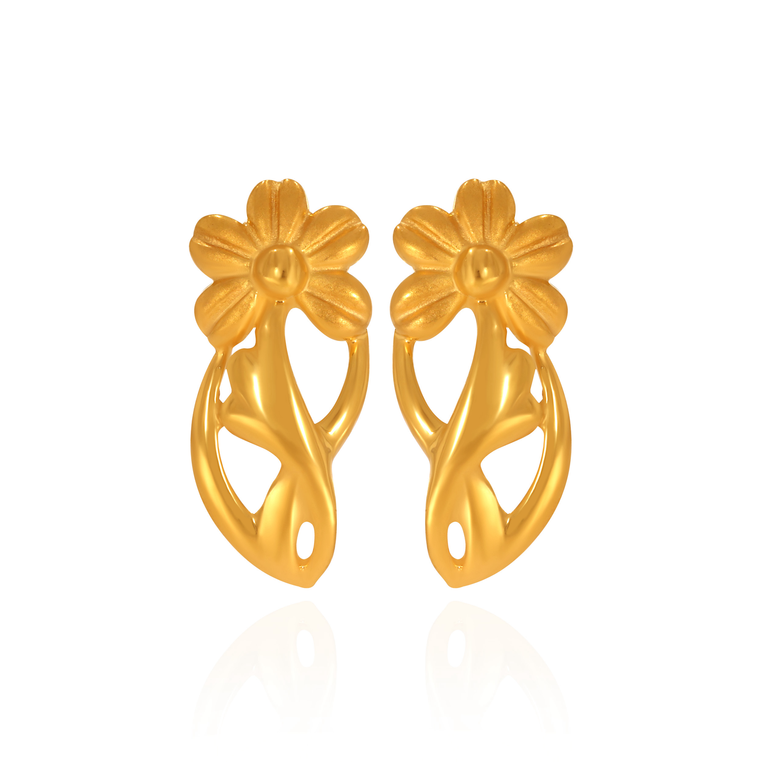 Bloom Radiance Gold Studs - Senco Gold and Diamonds